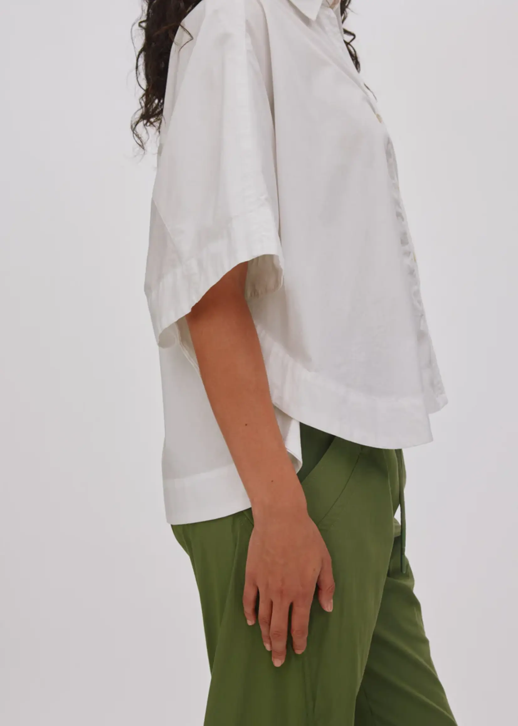 Rabens Saloner BERTE Poplin Shirt - White