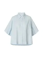 Rabens Saloner BERTE Poplin Shirt - Light Blue