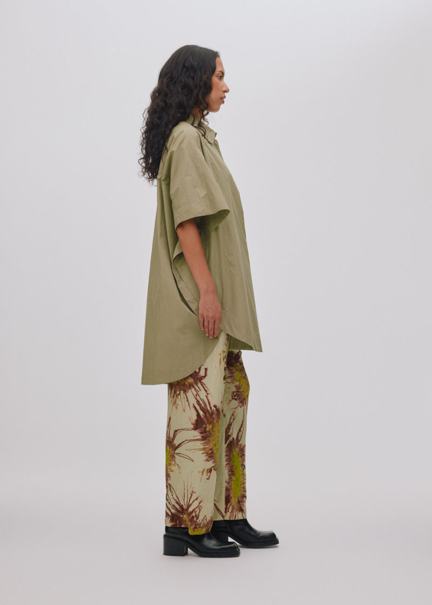 Rabens Saloner BERTA Poplin Shirt Dress - Vertiver