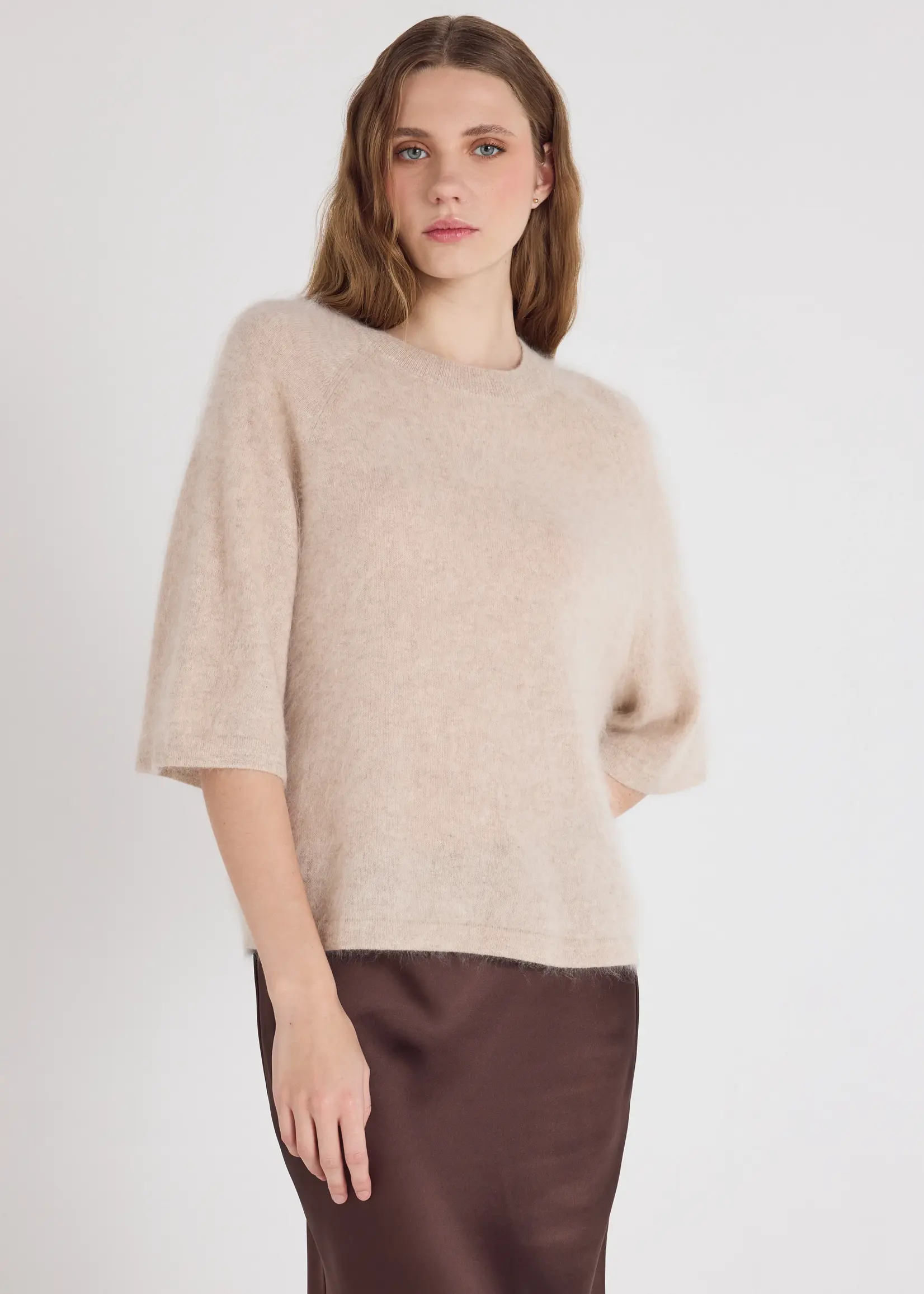 Absolut Cashmere Jenna Pull Manches C - Oat