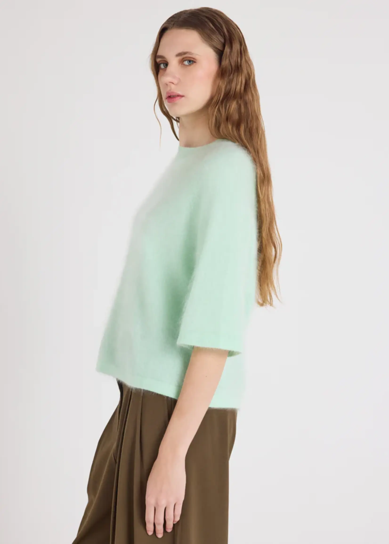 Absolut Cashmere Jenna Pull Manches C - Nile Green