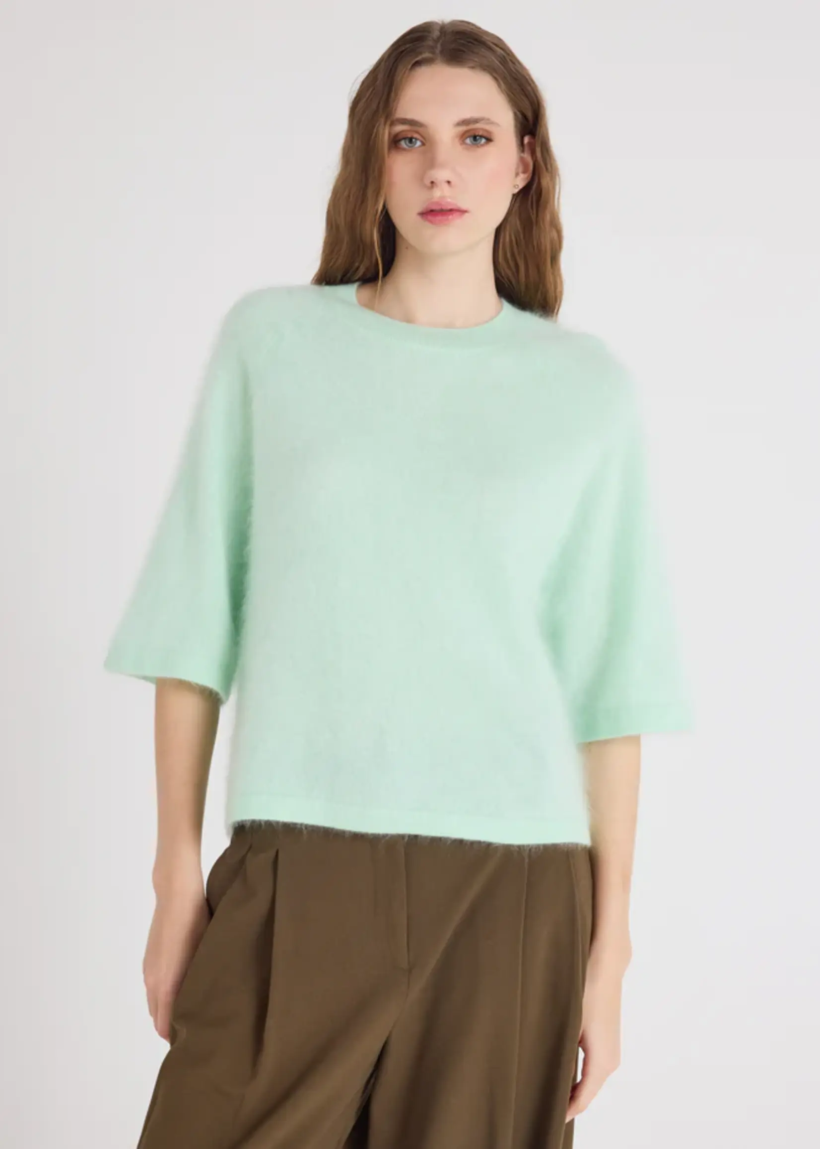 Absolut Cashmere Jenna Pull Manches C - Nile Green
