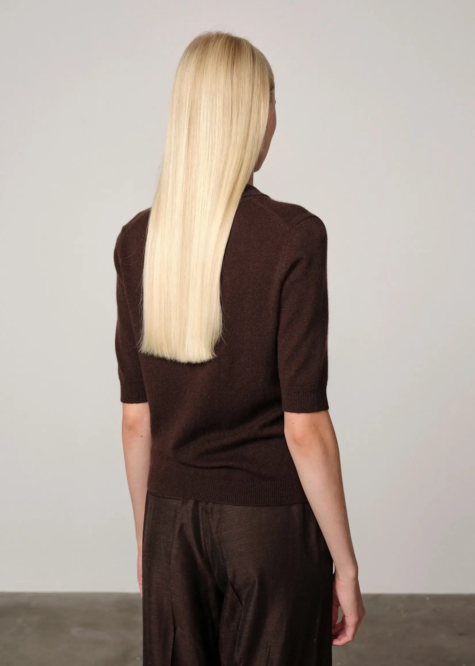 Birgitte Herskind Alberto Knit Polo Blouse - Java Brown