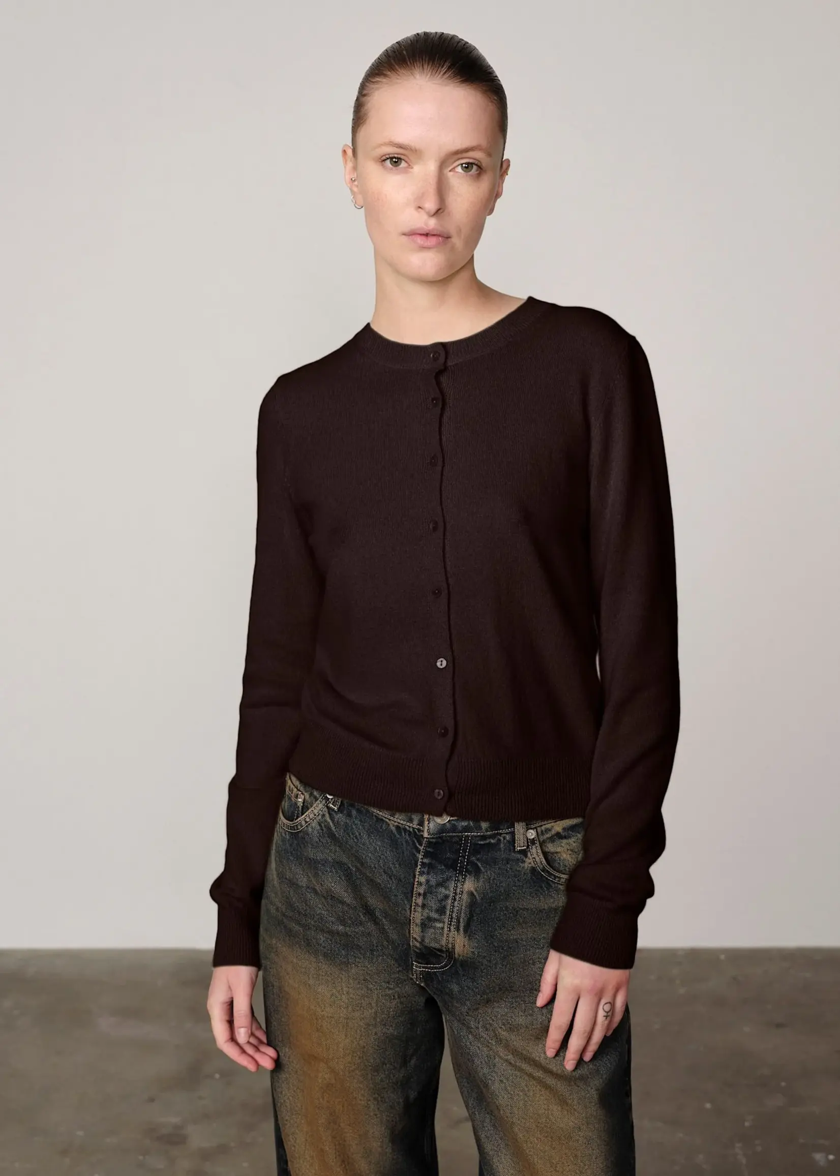 Birgitte Herskind Roselle Knit Cardigan - Java Brown