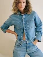 PNTS The Suit Up Blouse - Denim 16/