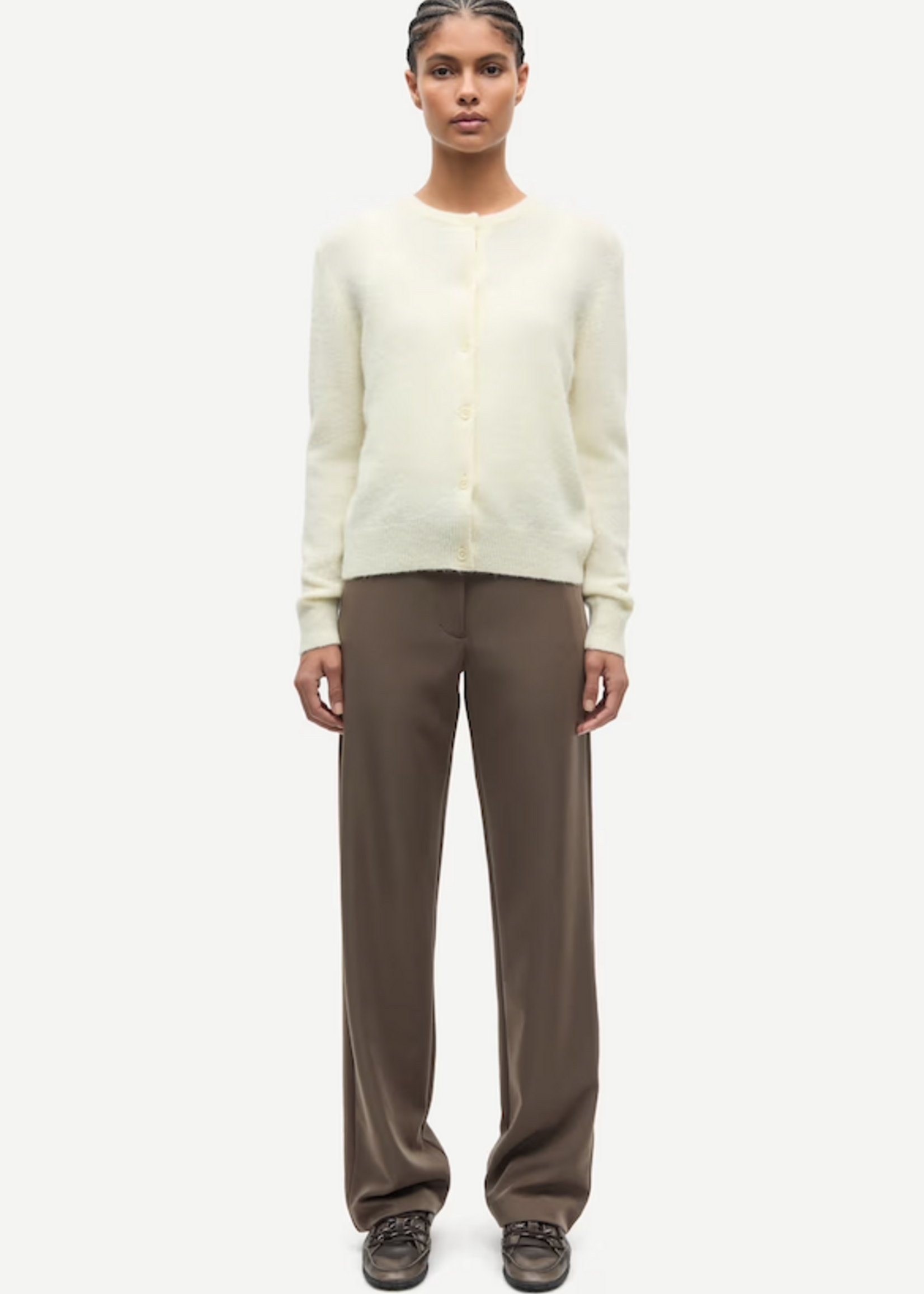 Samsoe Samsoe Nor Short Cardigan 7355 - Ethereal Green