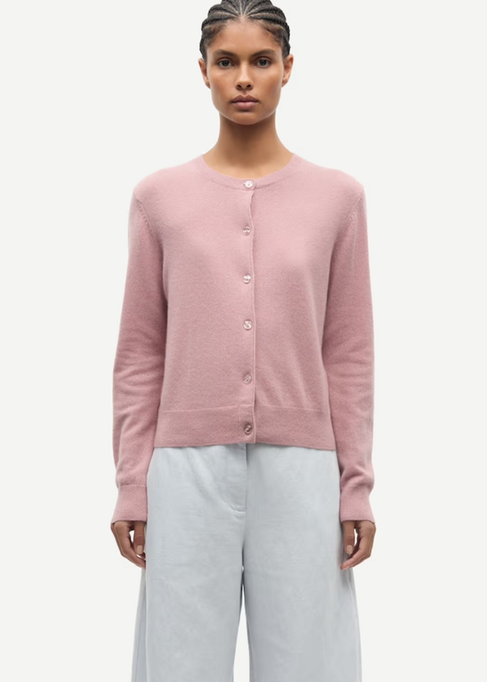 Samsoe Samsoe Saboston Cardigan 6304 - Orchid Haze Mel.