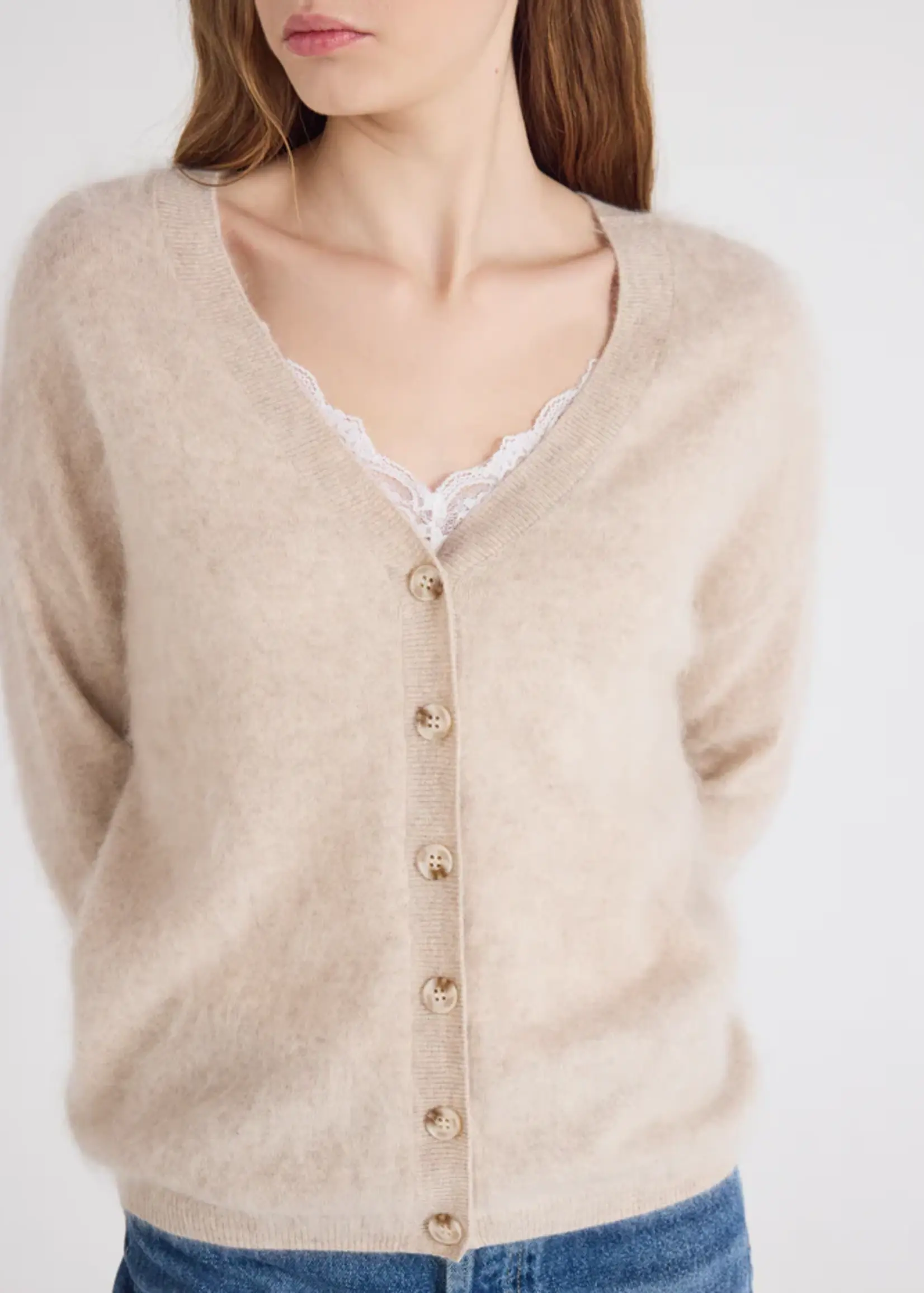 Absolut Cashmere Debora Gilet - Oat