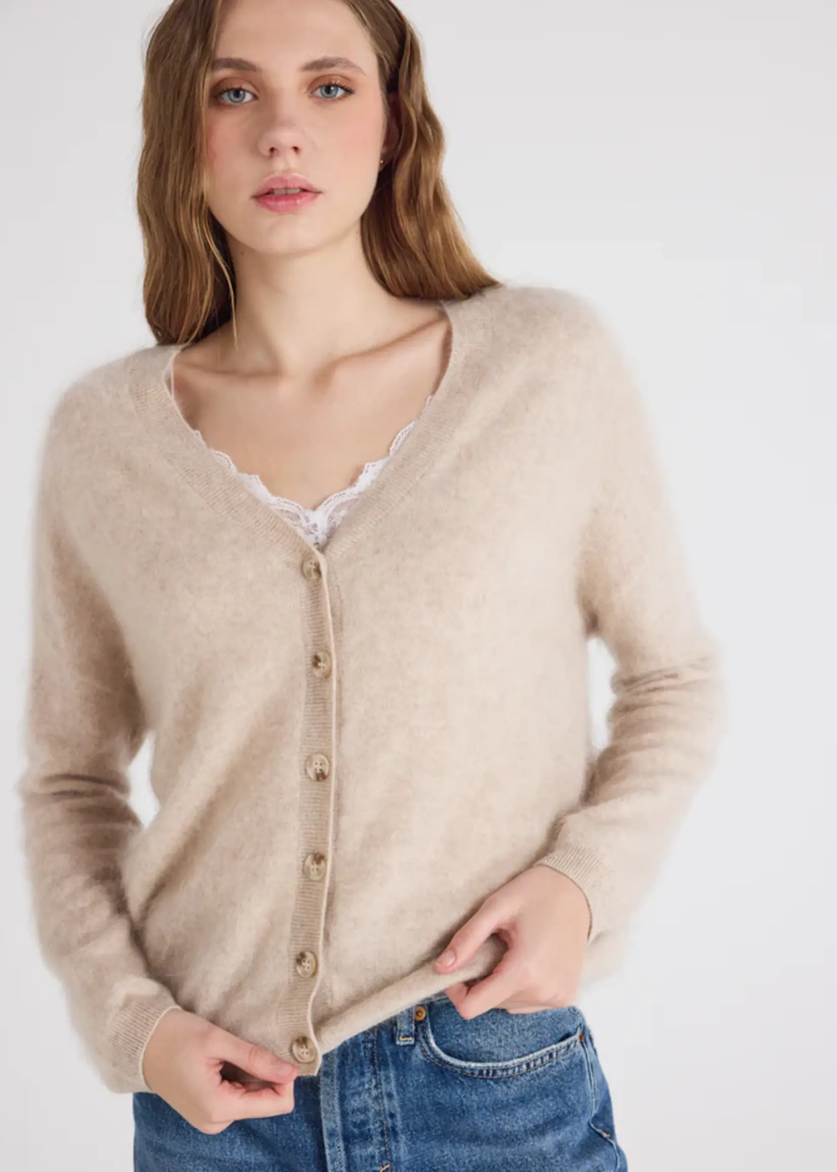 Absolut Cashmere Debora Gilet - Oat