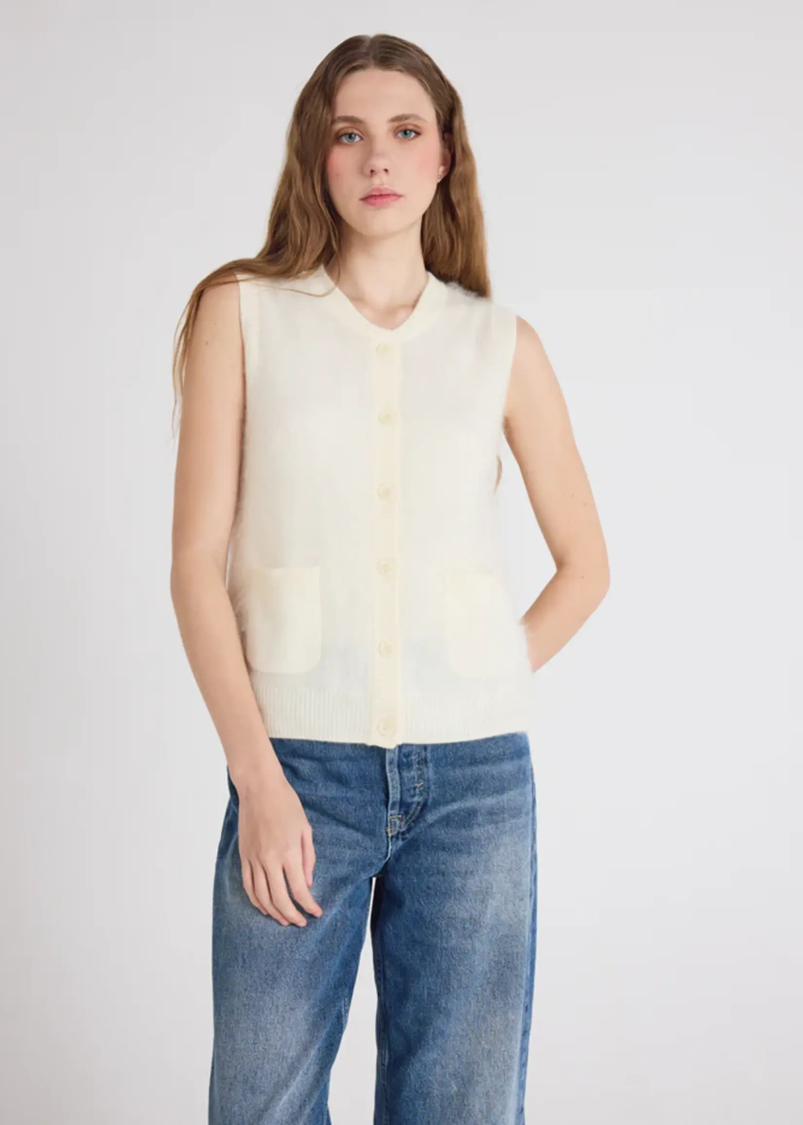 Absolut Cashmere Lana Debardeur - Cream