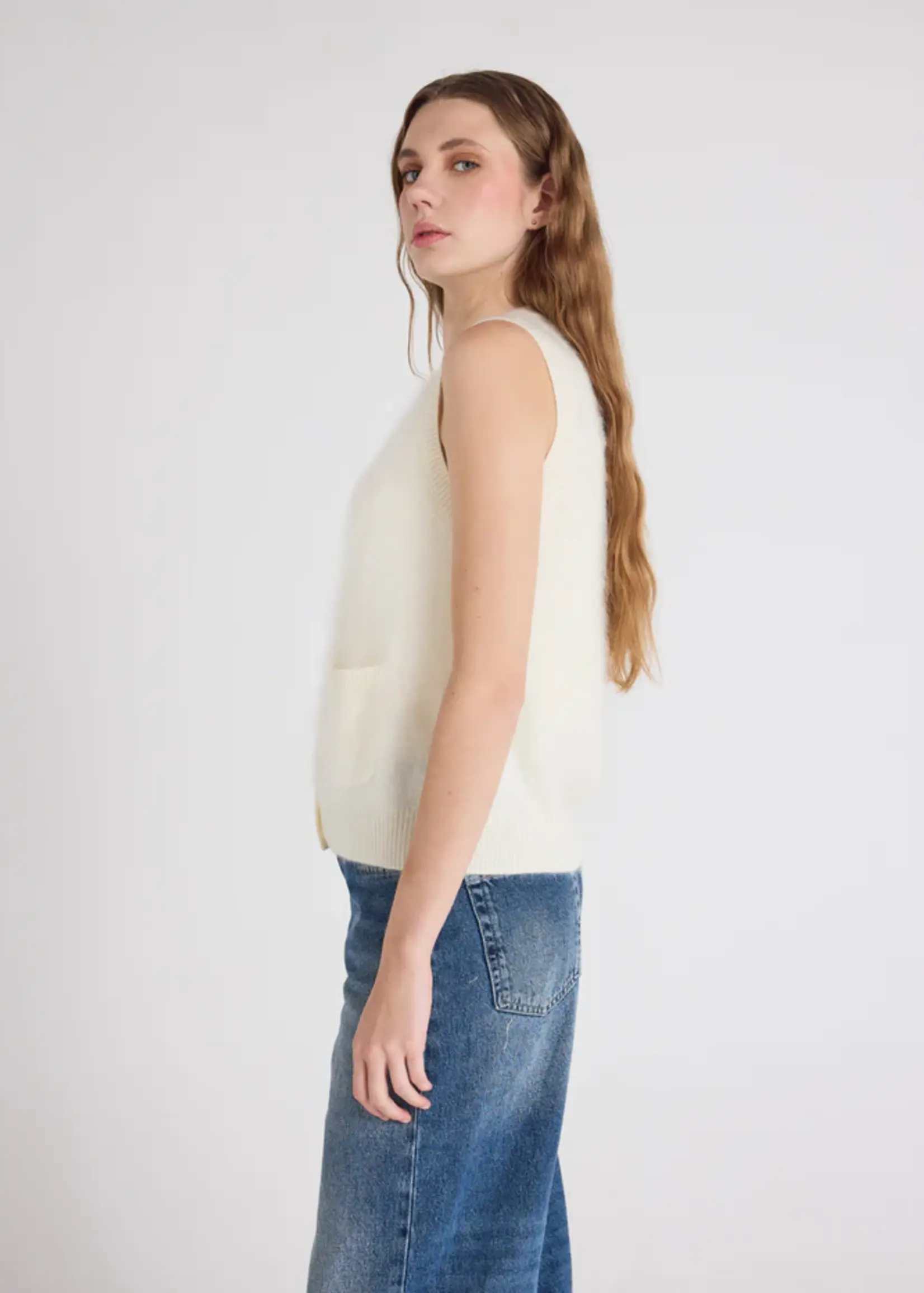 Absolut Cashmere Lana Debardeur - Cream