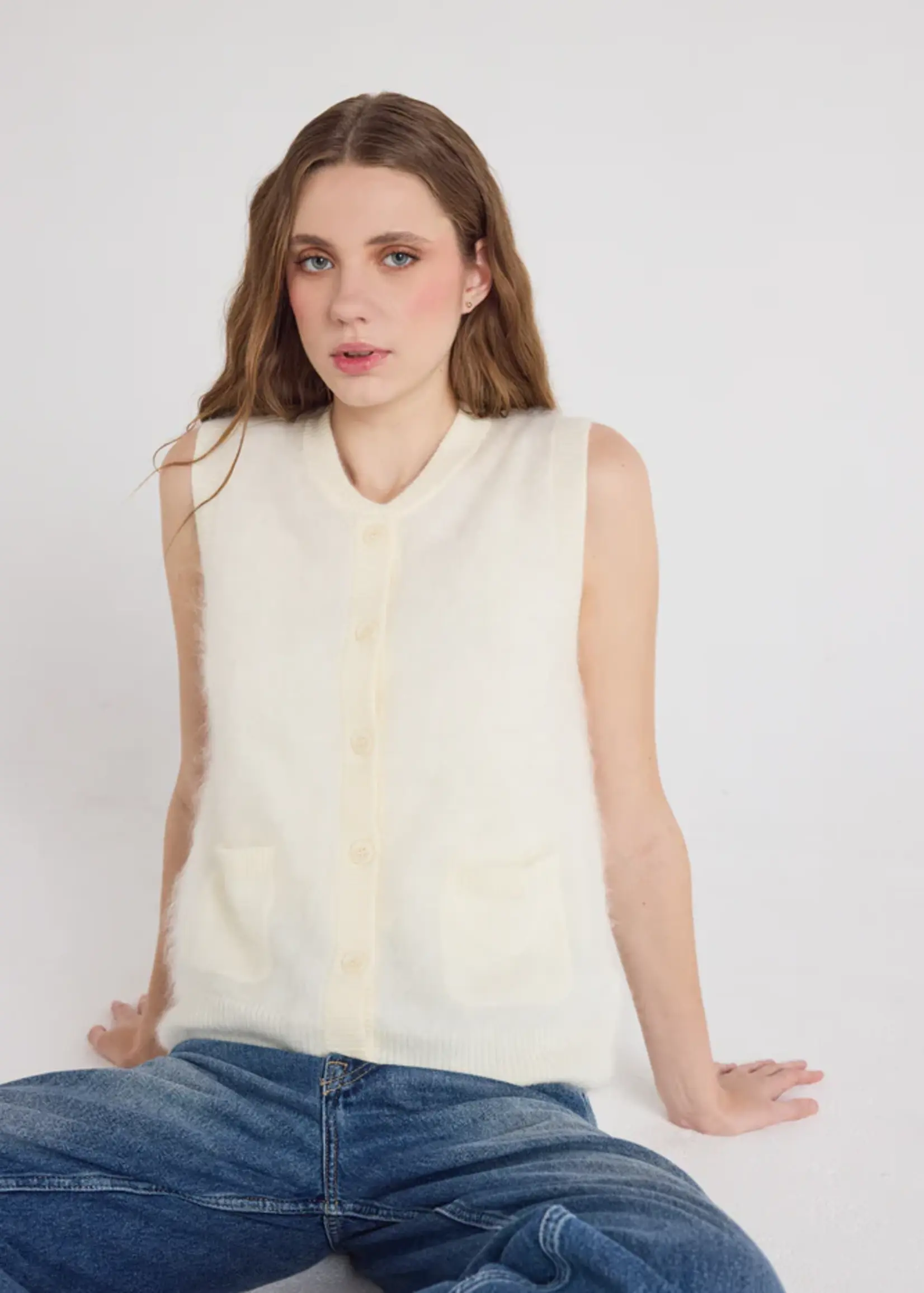 Absolut Cashmere Lana Debardeur - Cream