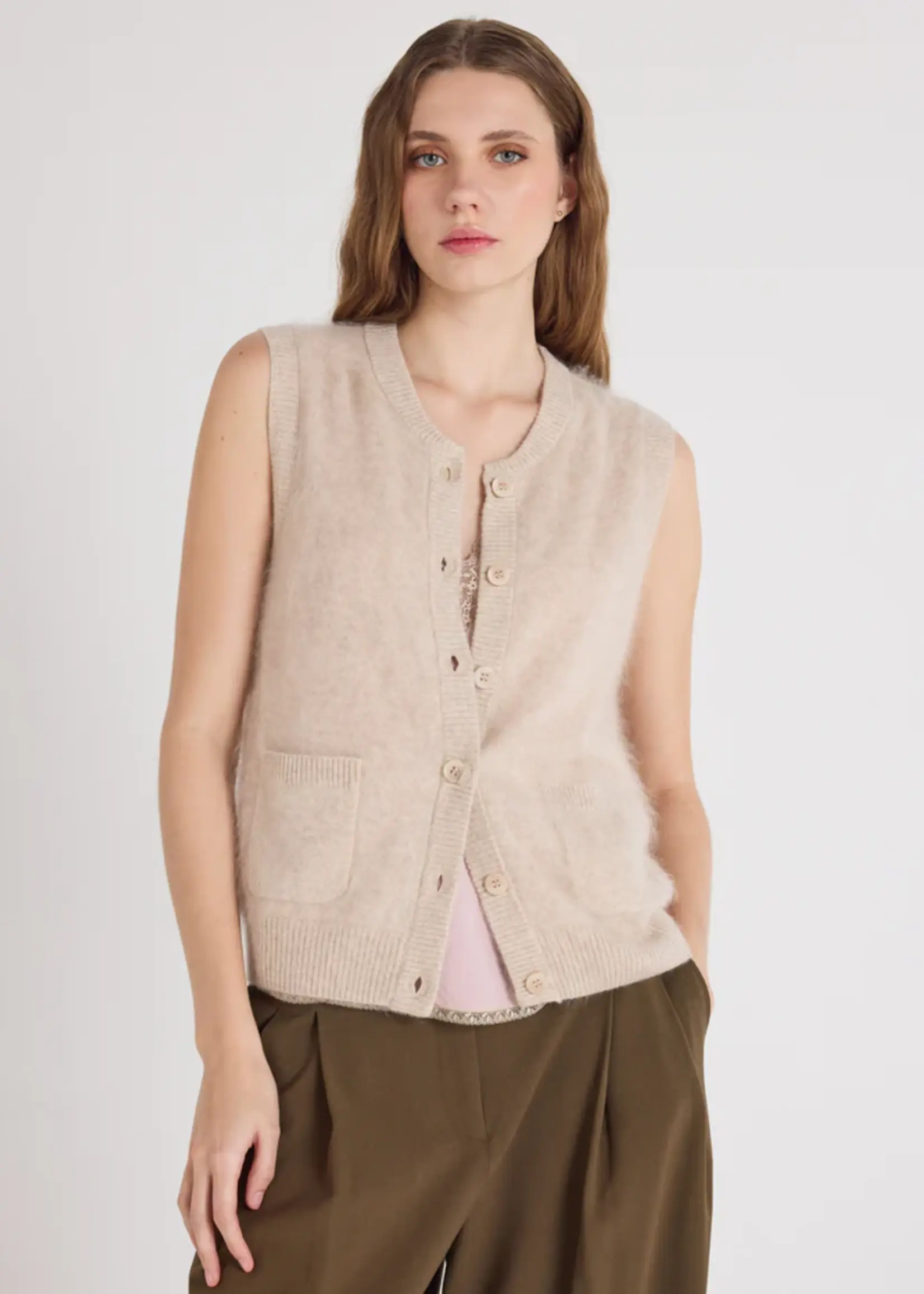 Absolut Cashmere Lana Debardeur - Oat