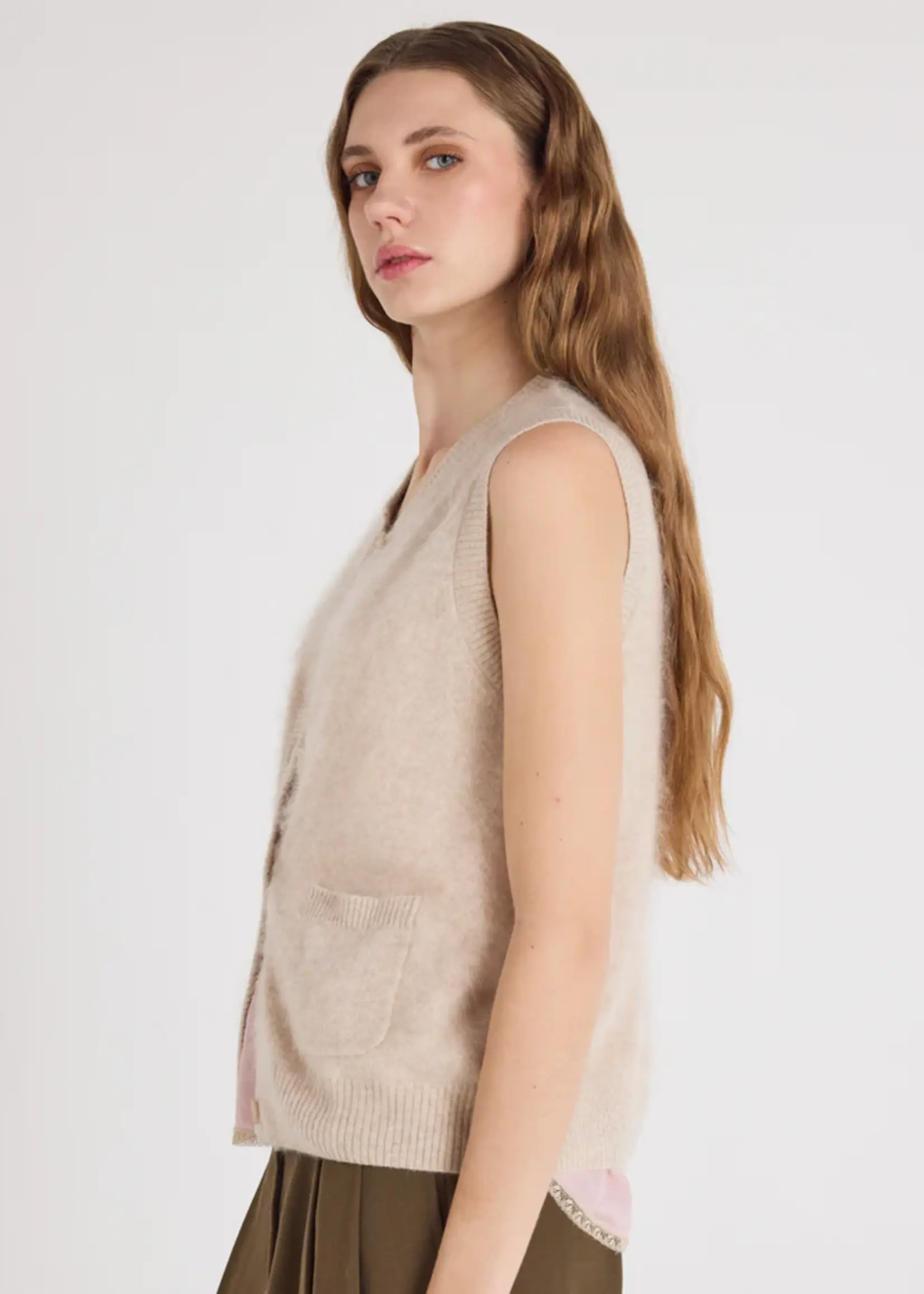 Absolut Cashmere Lana Debardeur - Oat