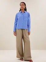 By-Bar Lise Stripe Blouse - Azul Blue Stripe