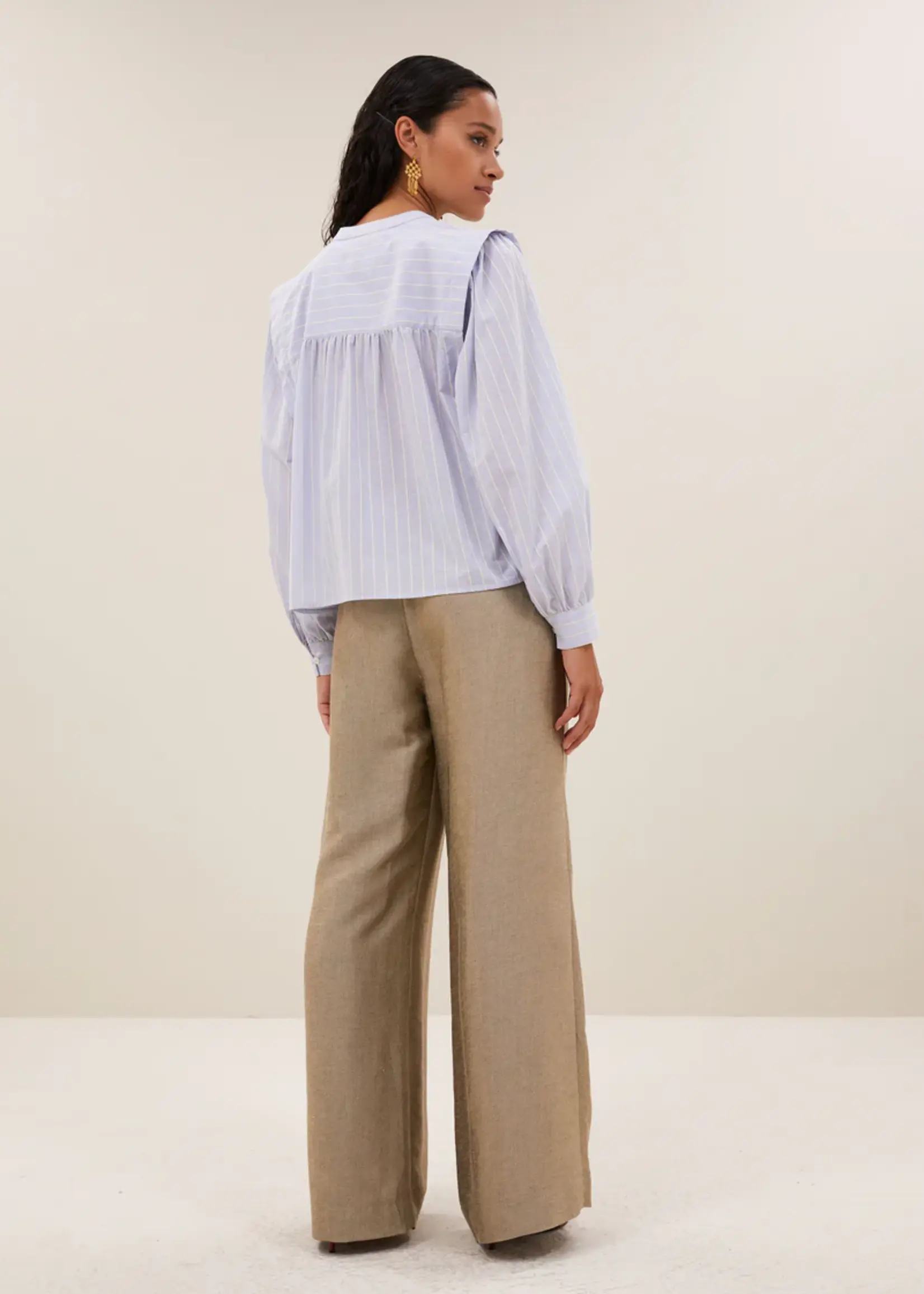 By-Bar Soof Stripe Blouse - Sintra Blue Stripe