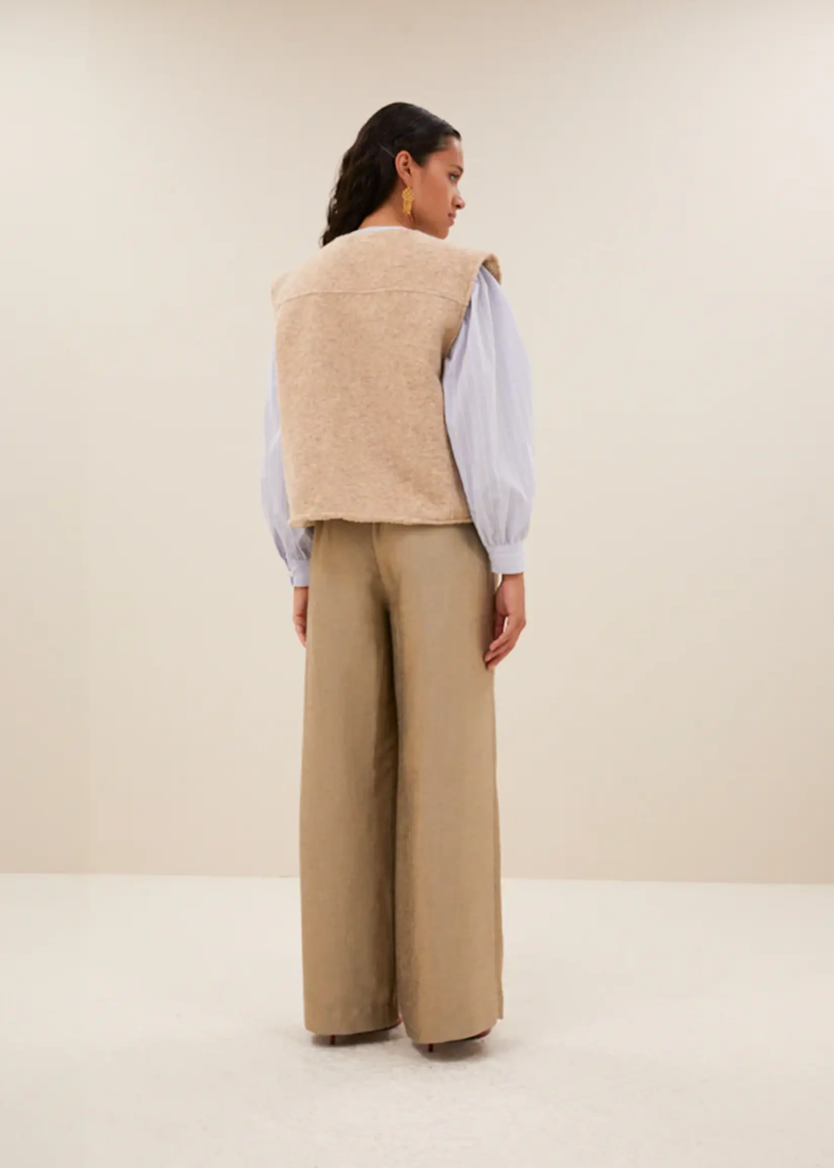 By-Bar Joelle Wool Jacket - Sand Melange