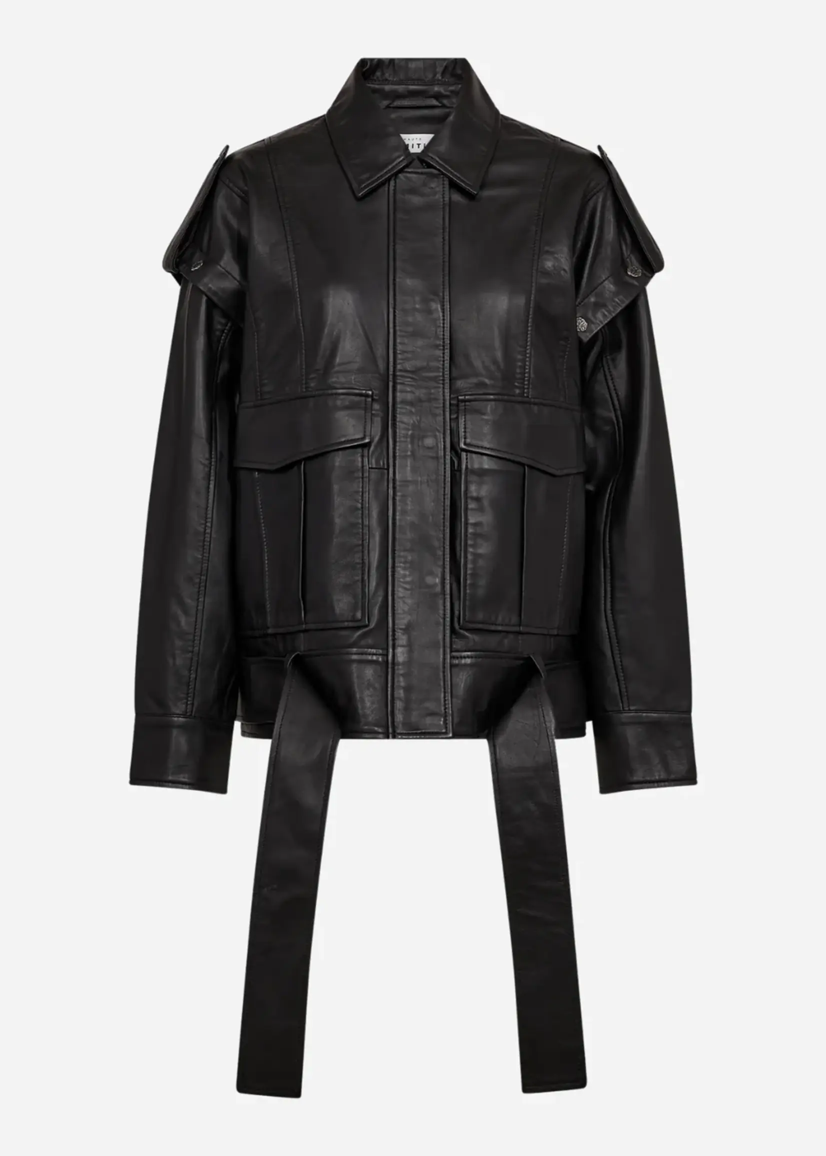 Haute L'Amitié Luba Leather Jacket - Black