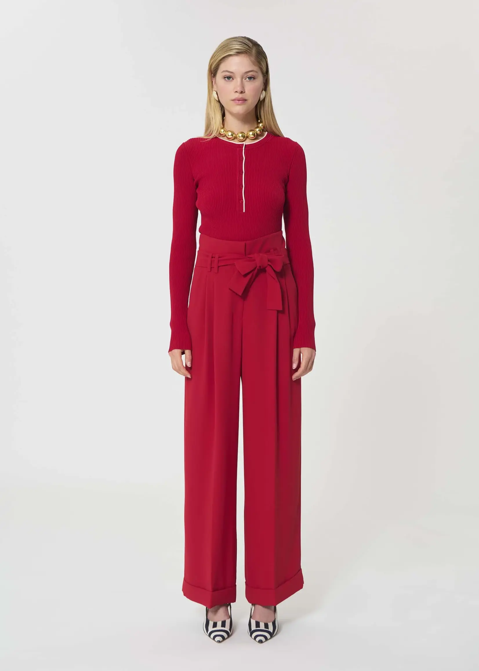 Tara Jarmon Pia - Pants - Cerise