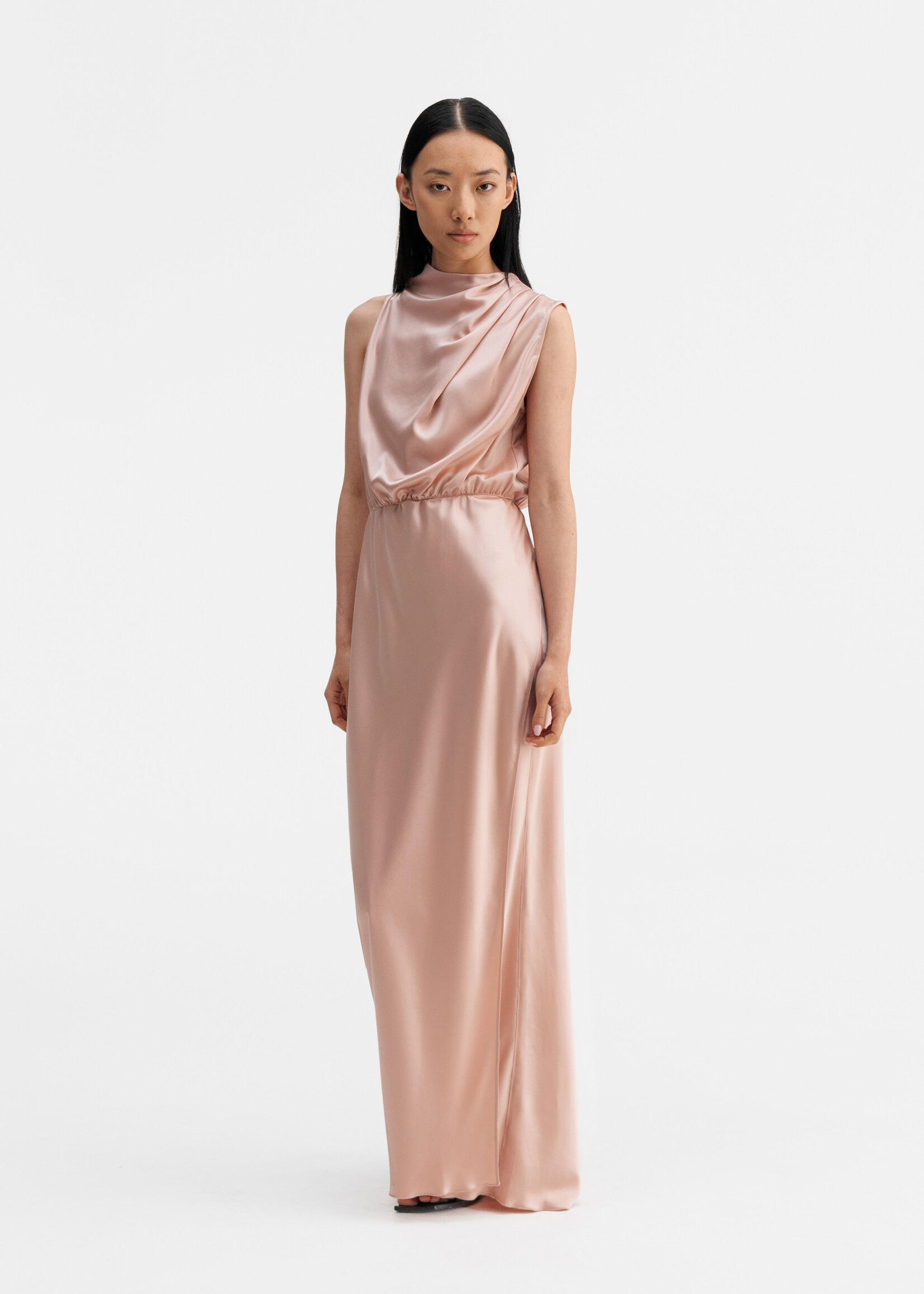 Ahlvar Gallery LIMA Satin Dress - Dusty Pink