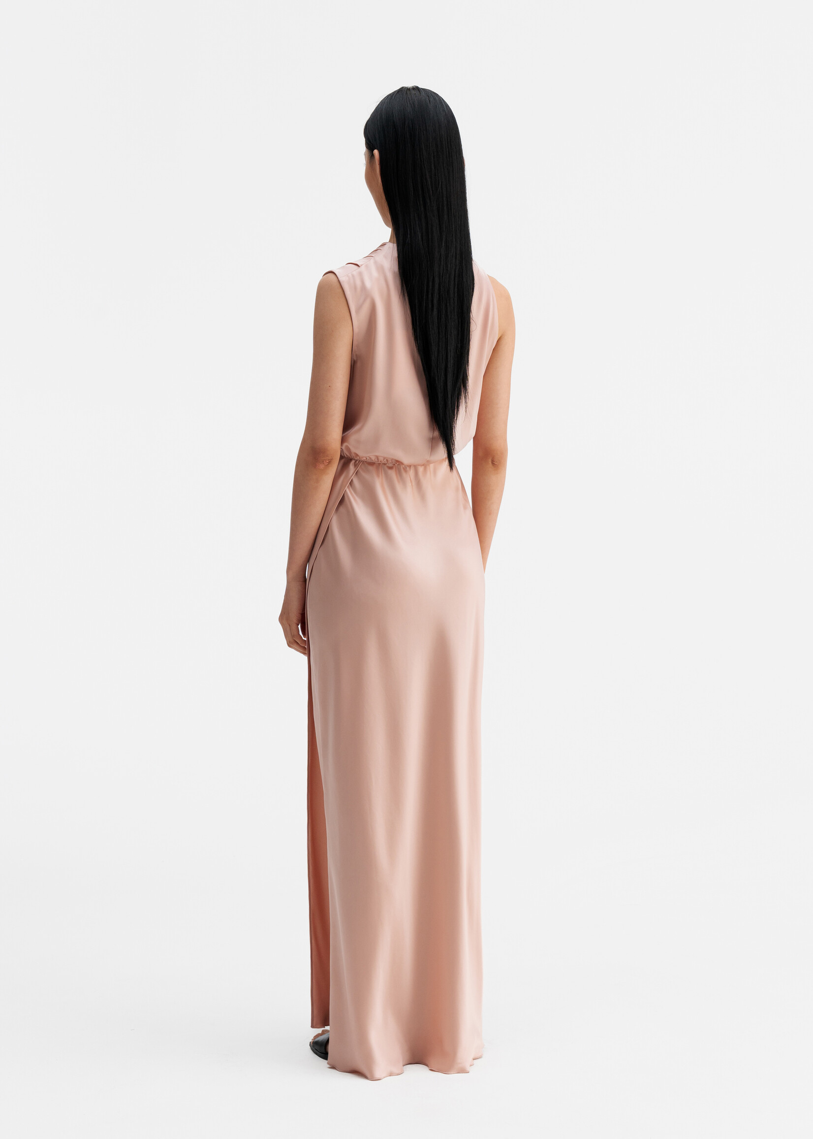 Ahlvar Gallery LIMA Satin Dress - Dusty Pink