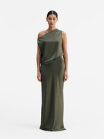 Ahlvar Gallery LACY Satin Tank - Olive Green