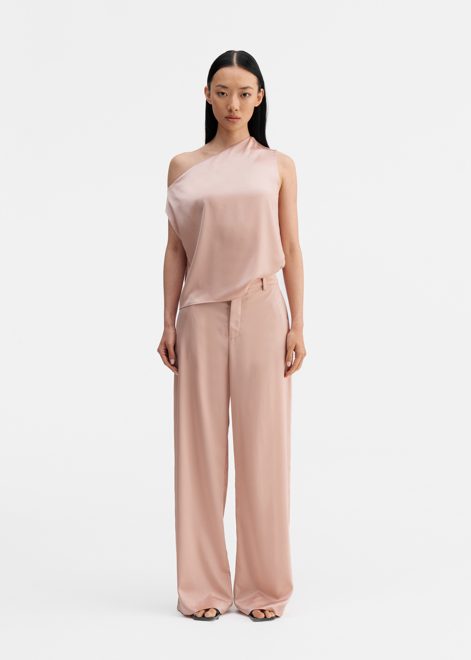 Ahlvar Gallery LACY Satin Tank - Dusty Pink