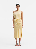 Ahlvar Gallery DINA Satin Skirt - Light Yellow