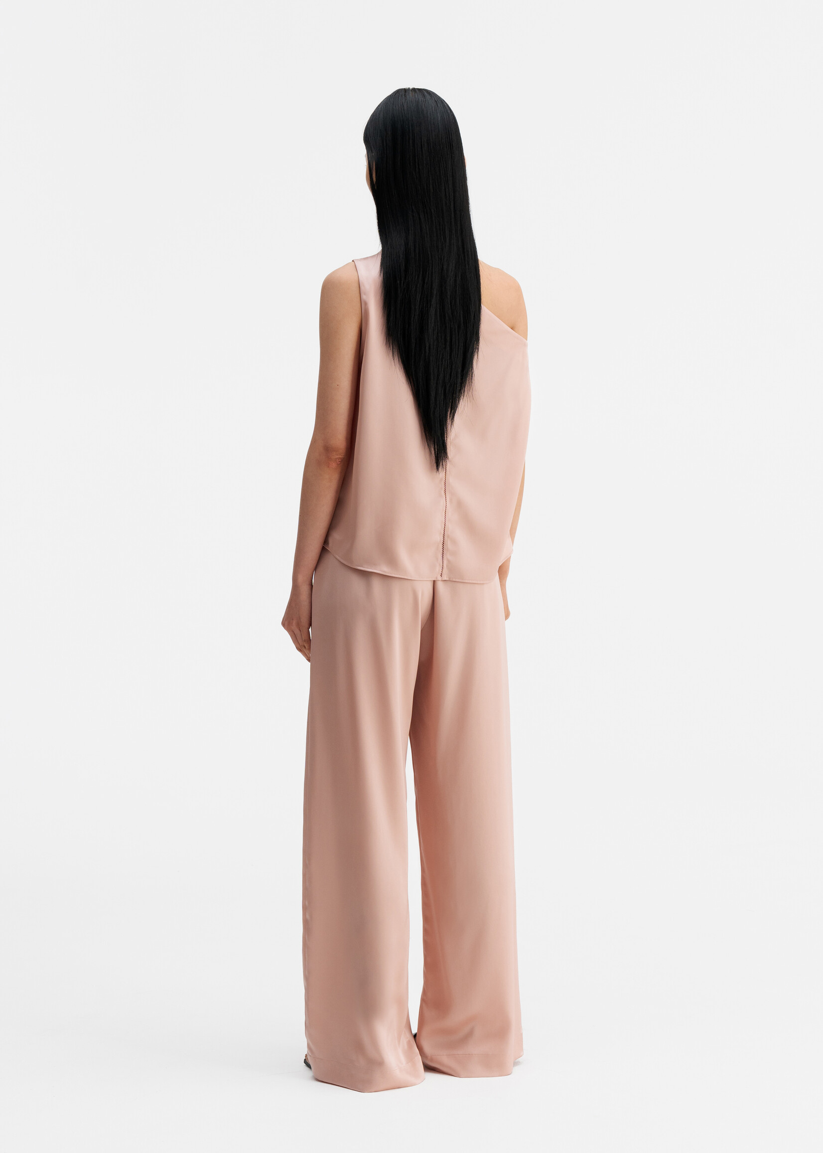 Ahlvar Gallery MILA Satin Trousers - Dusty Pink
