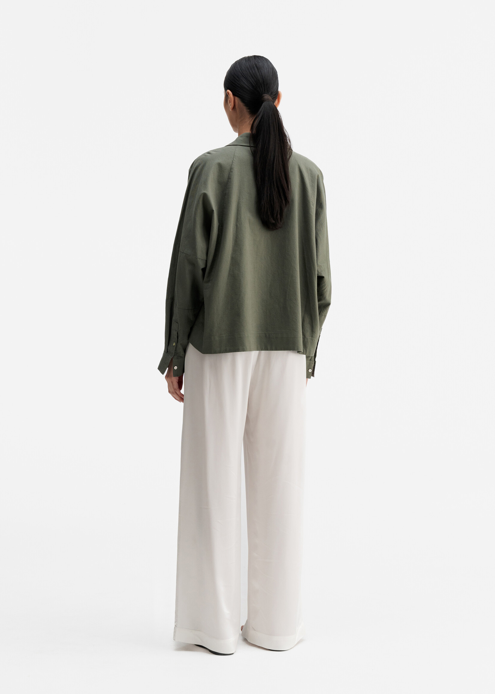 Ahlvar Gallery GIGI Oxford Shirt - Olive Green