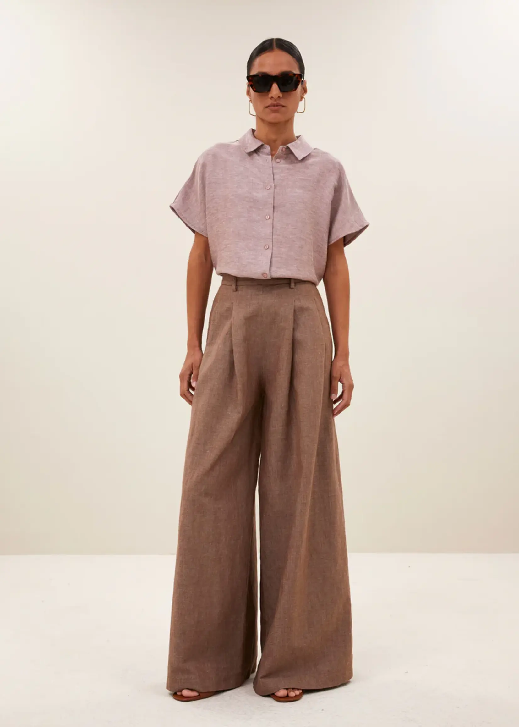 By-Bar Barley Gloss Blouse - Mellow Rose