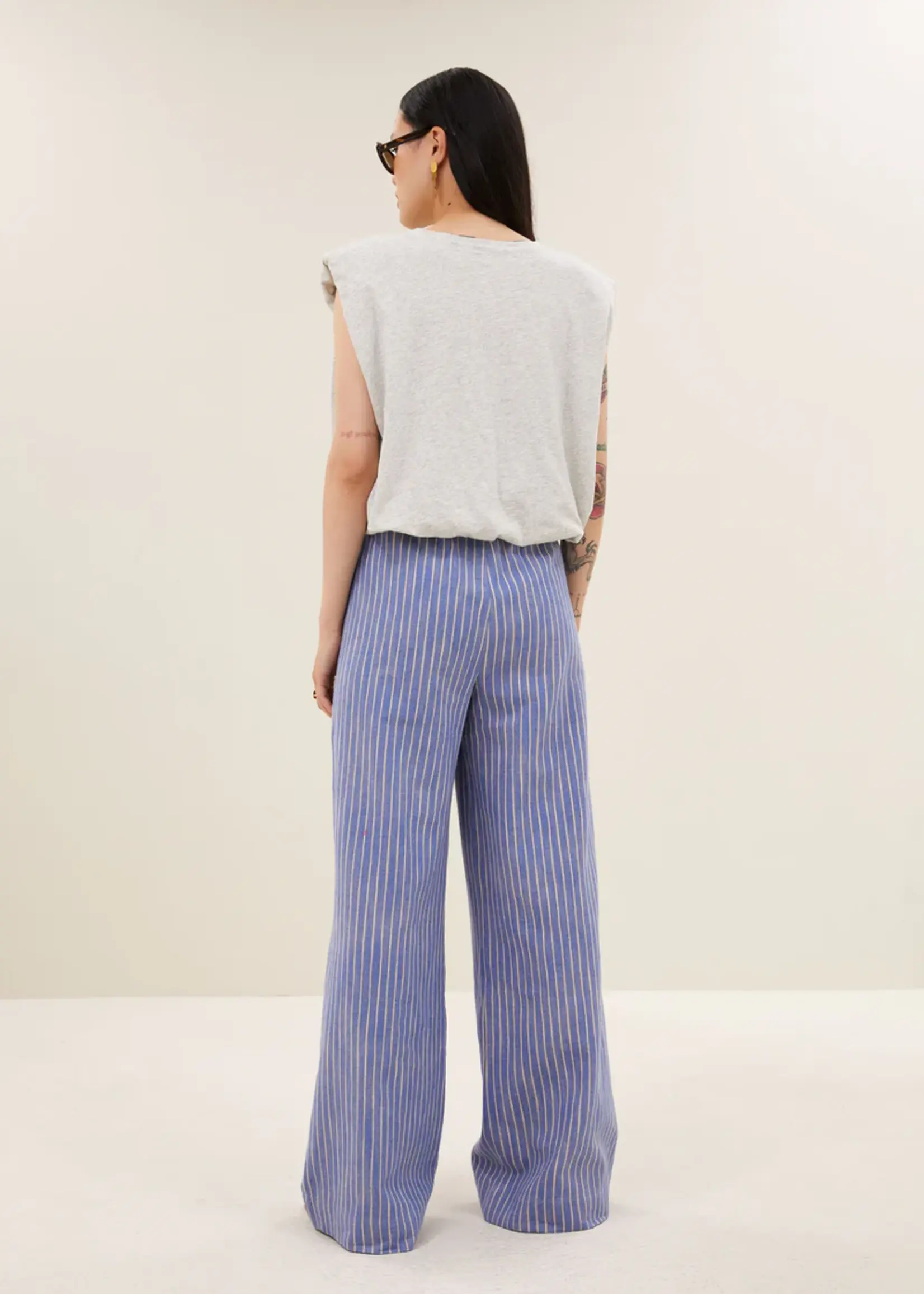 By-Bar Nilou Flame Top - Grey Melee