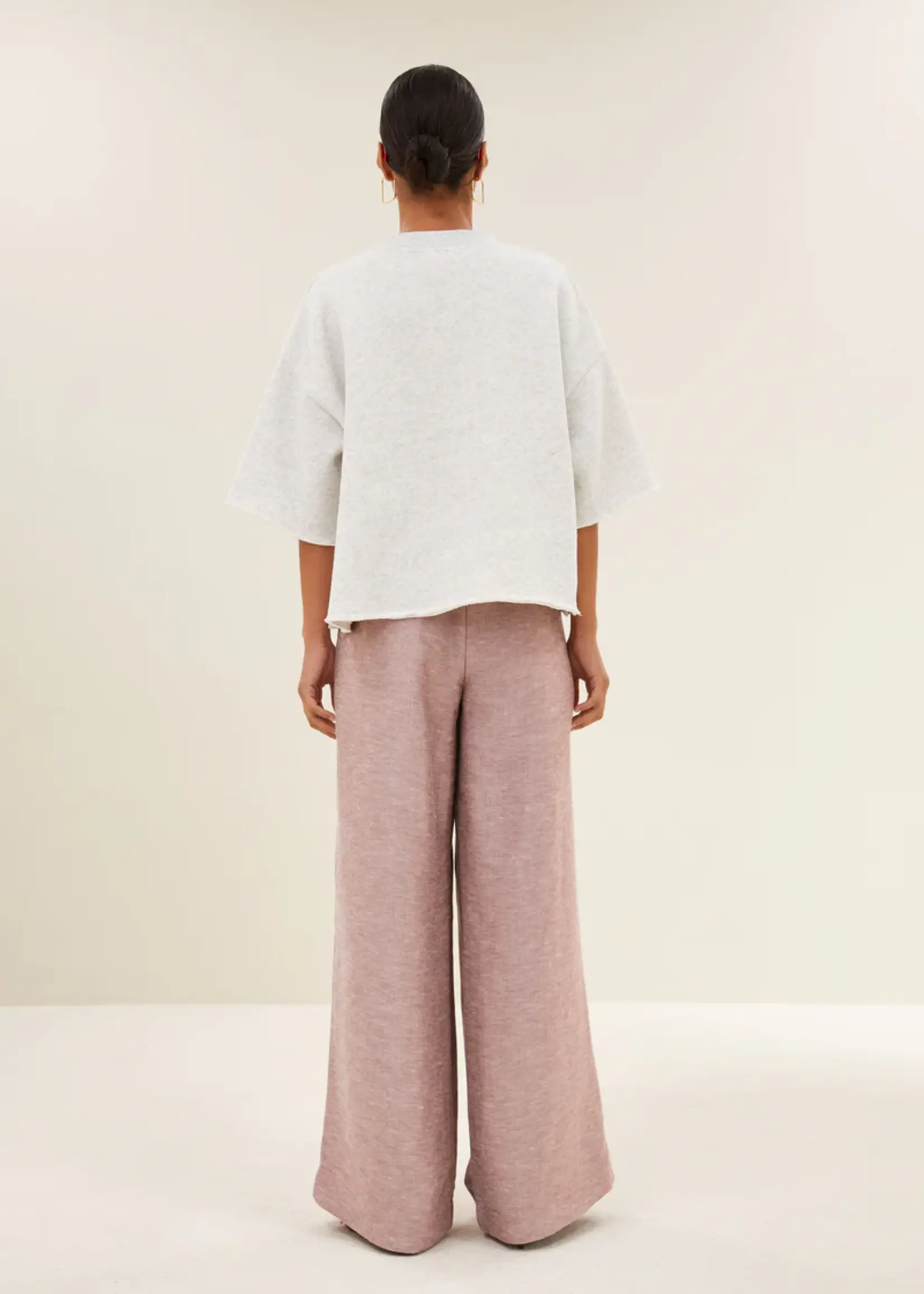 By-Bar Willow Lucky Top - Light Grey Melee