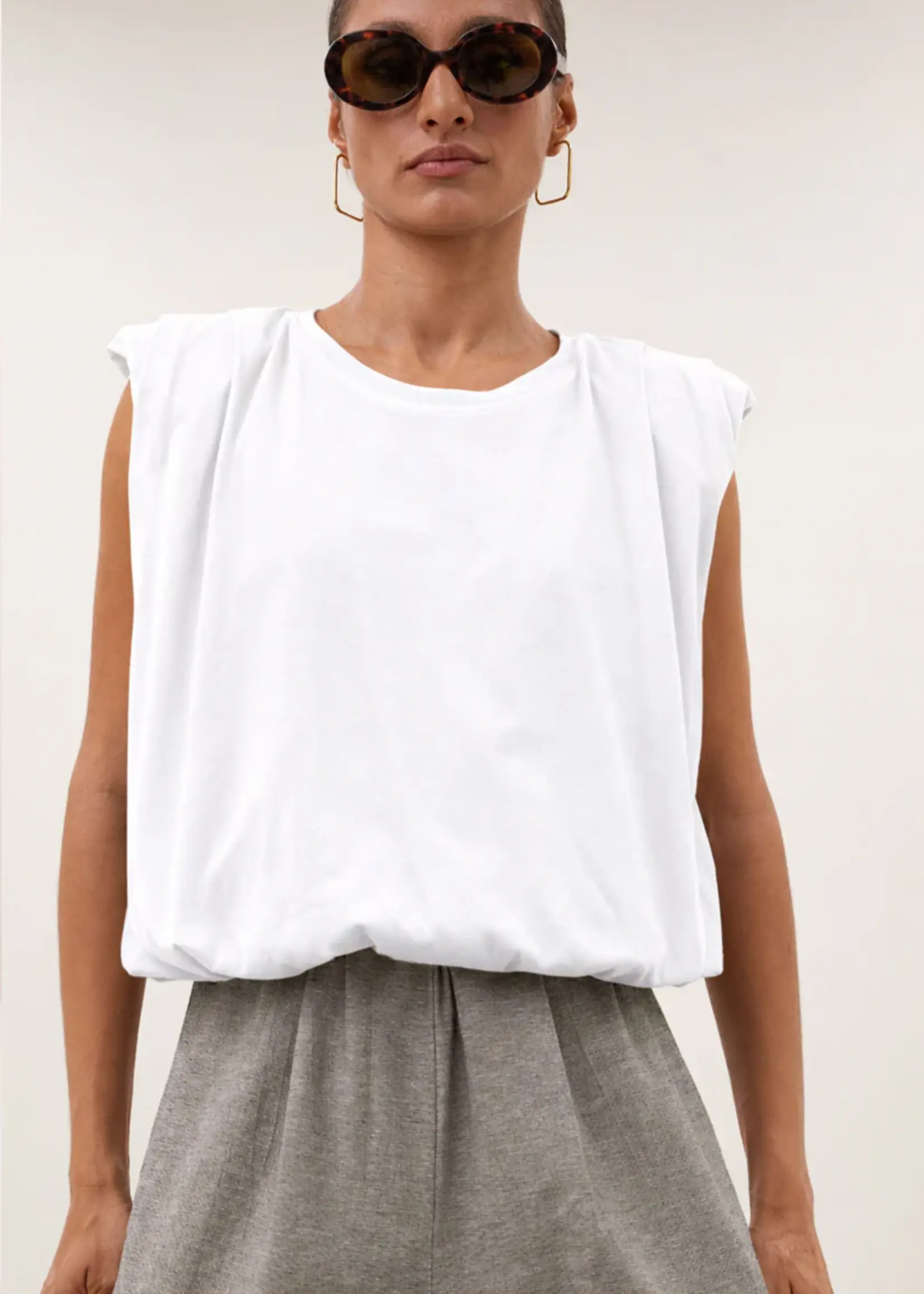 By-Bar Nilou Jersey Top - Off White