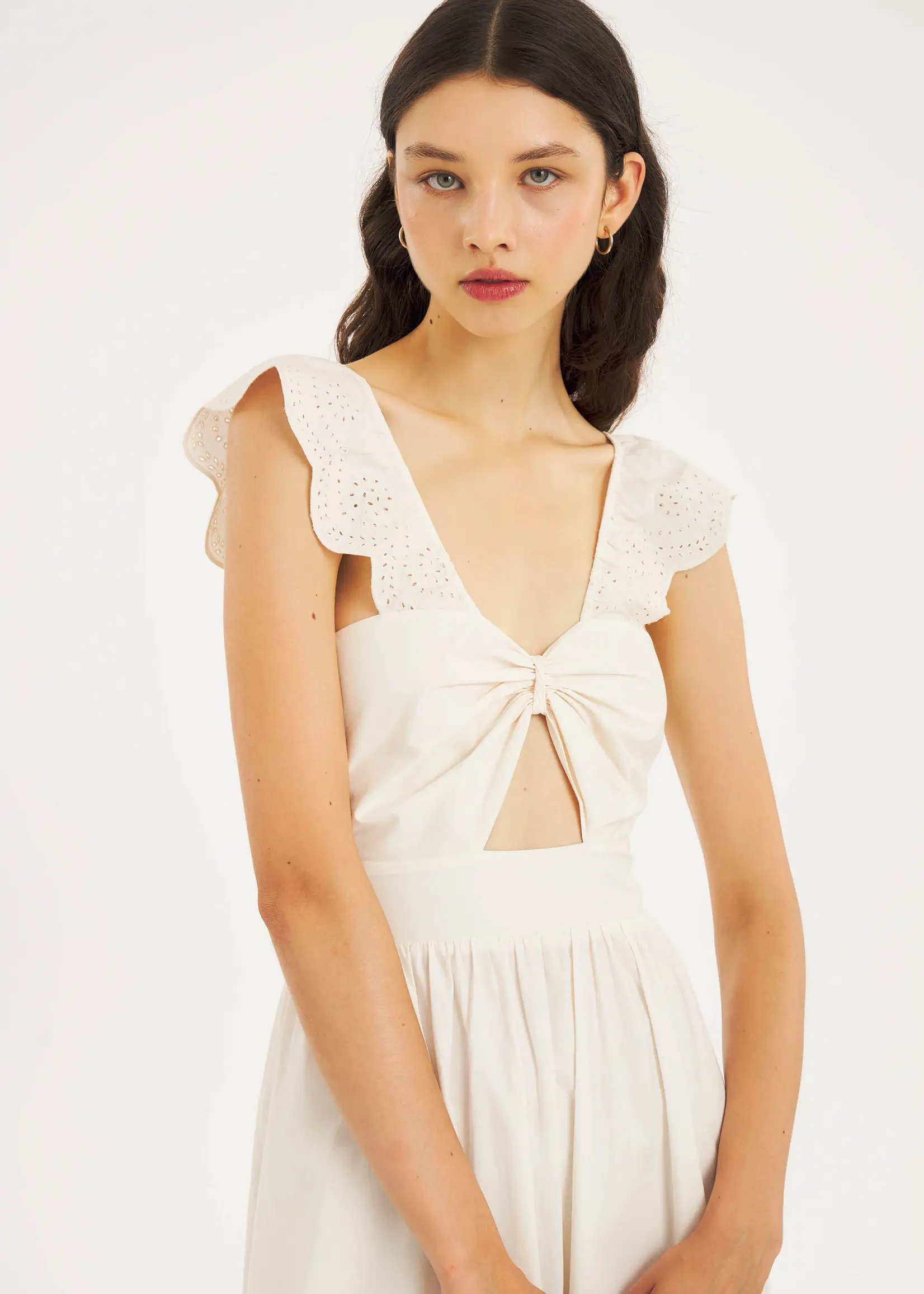 Antik Batik Baby Long Dress - White