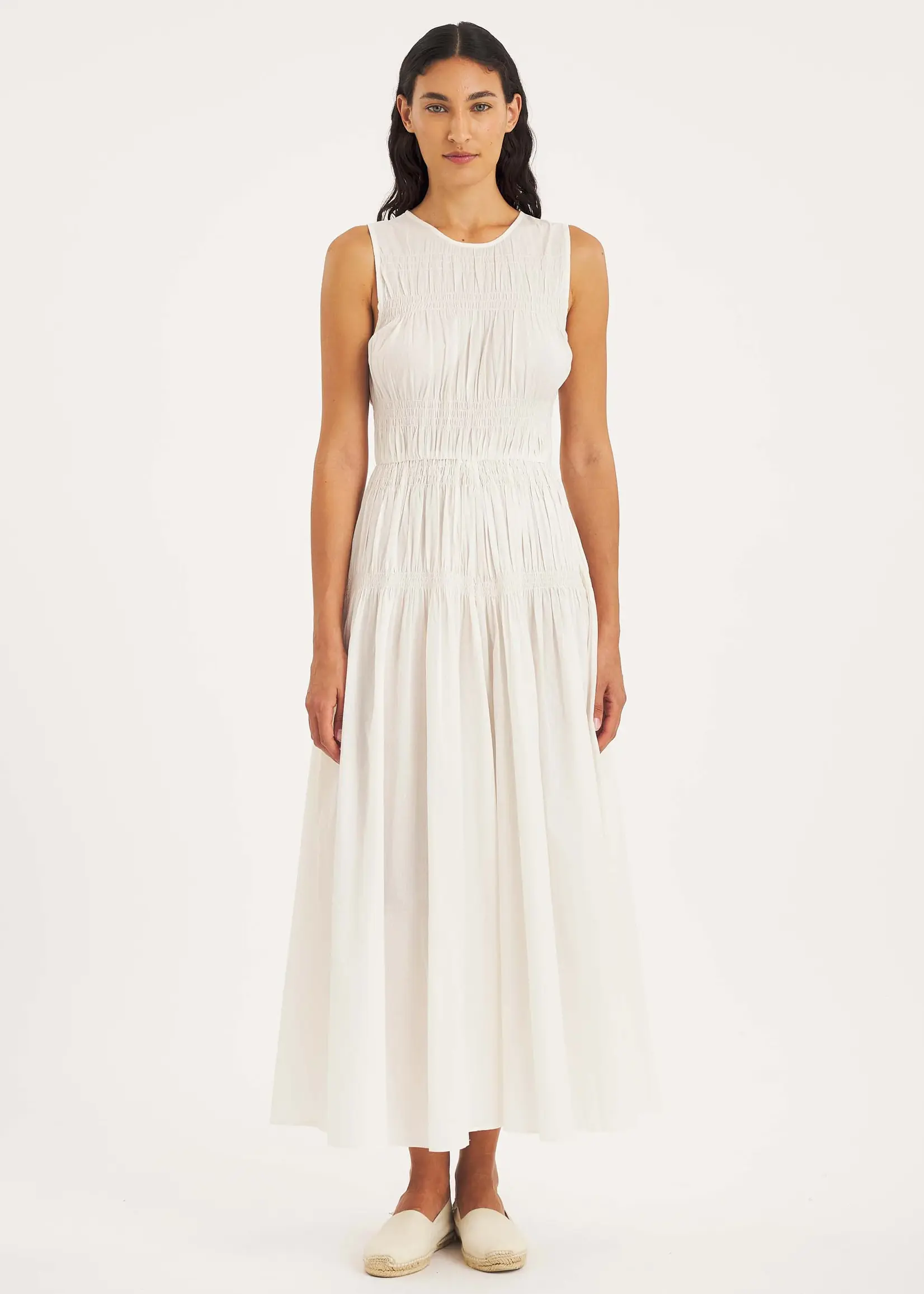 Antik Batik Caroline Long Dress - White