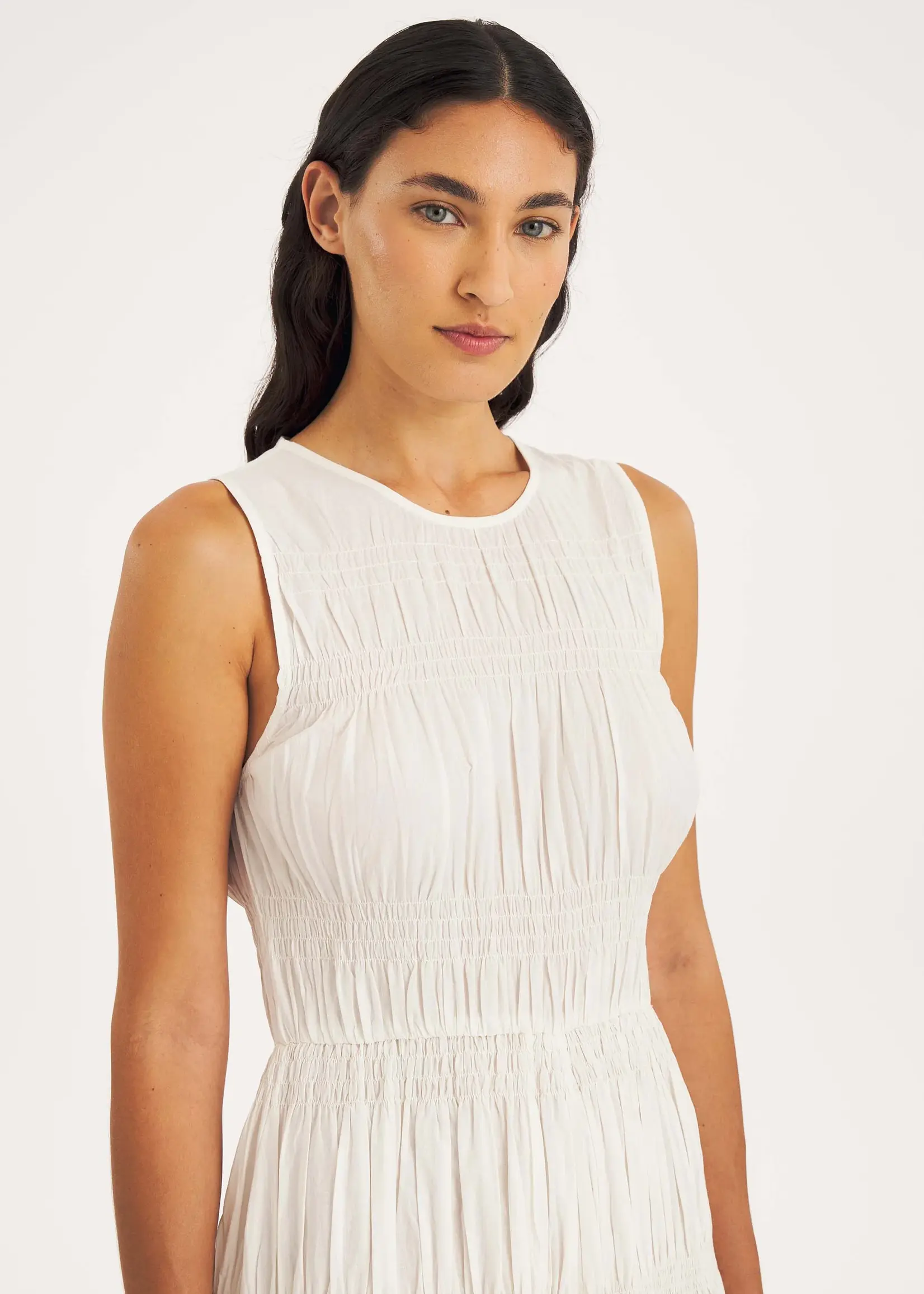 Antik Batik Caroline Long Dress - White