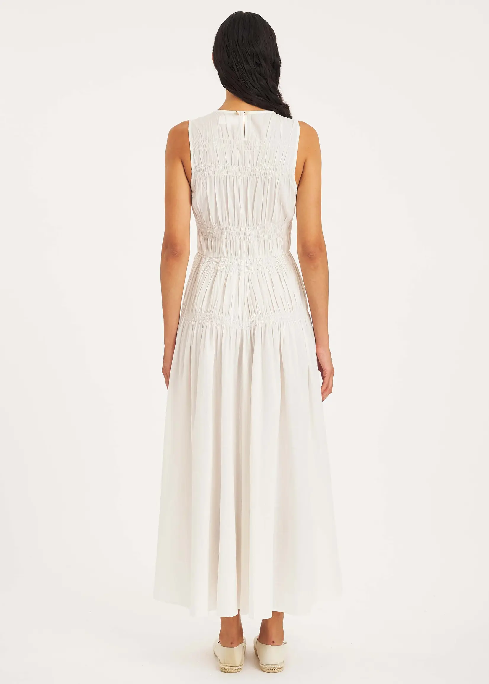 Antik Batik Caroline Long Dress - White