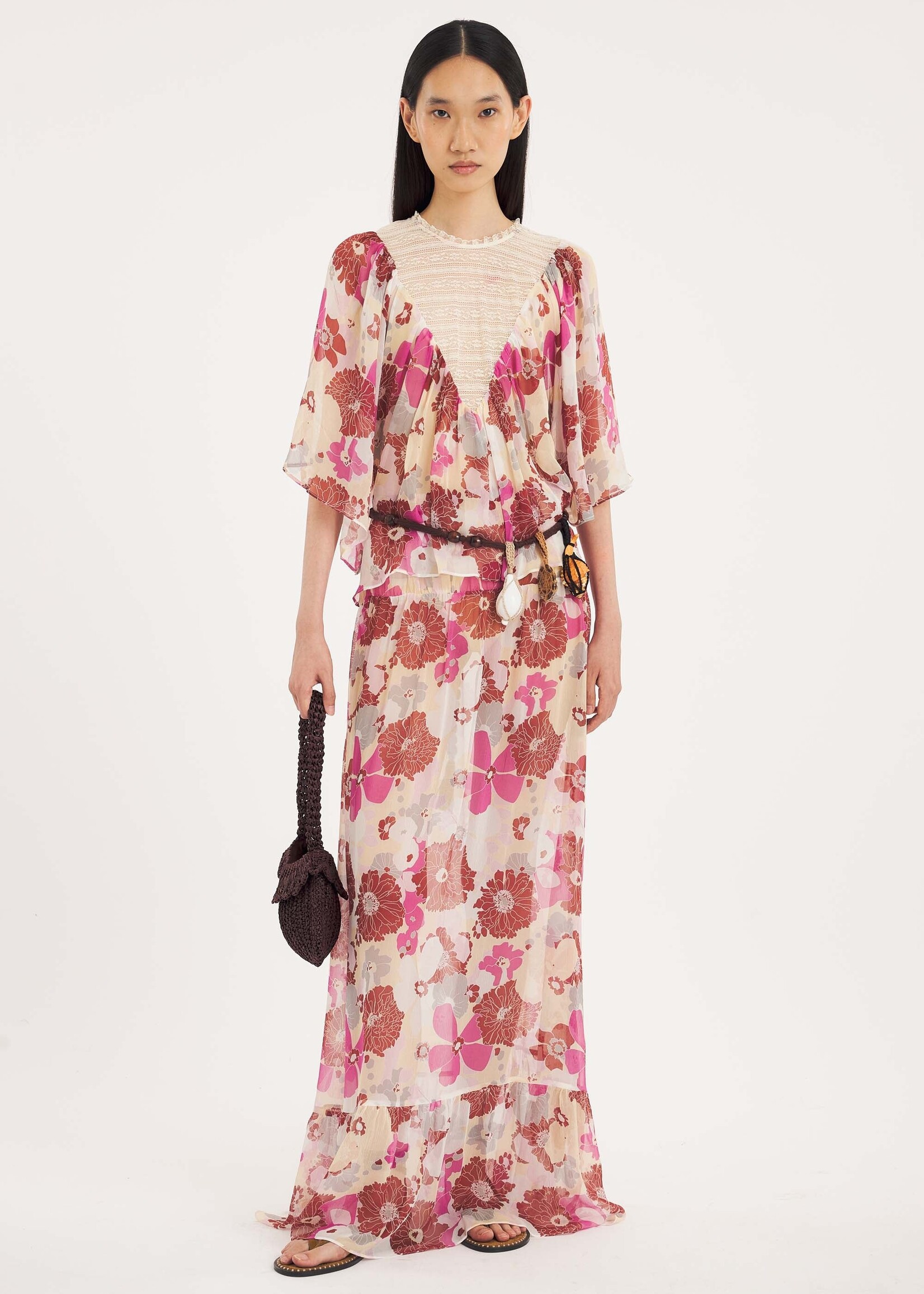 Antik Batik Flowi T-Shirt - Pink