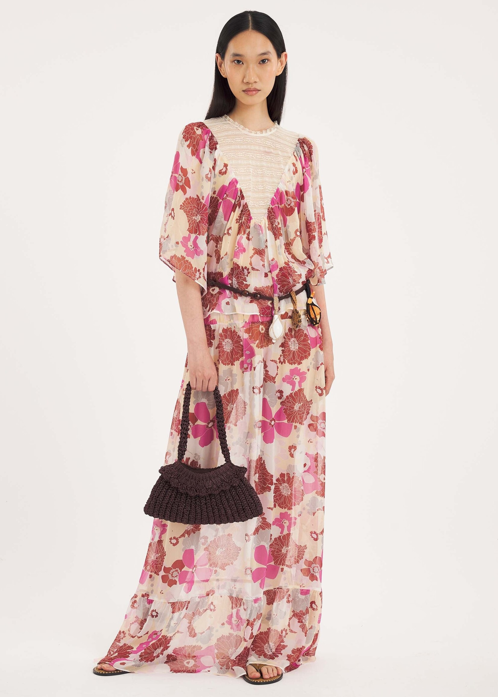 Antik Batik Flowi T-Shirt - Pink