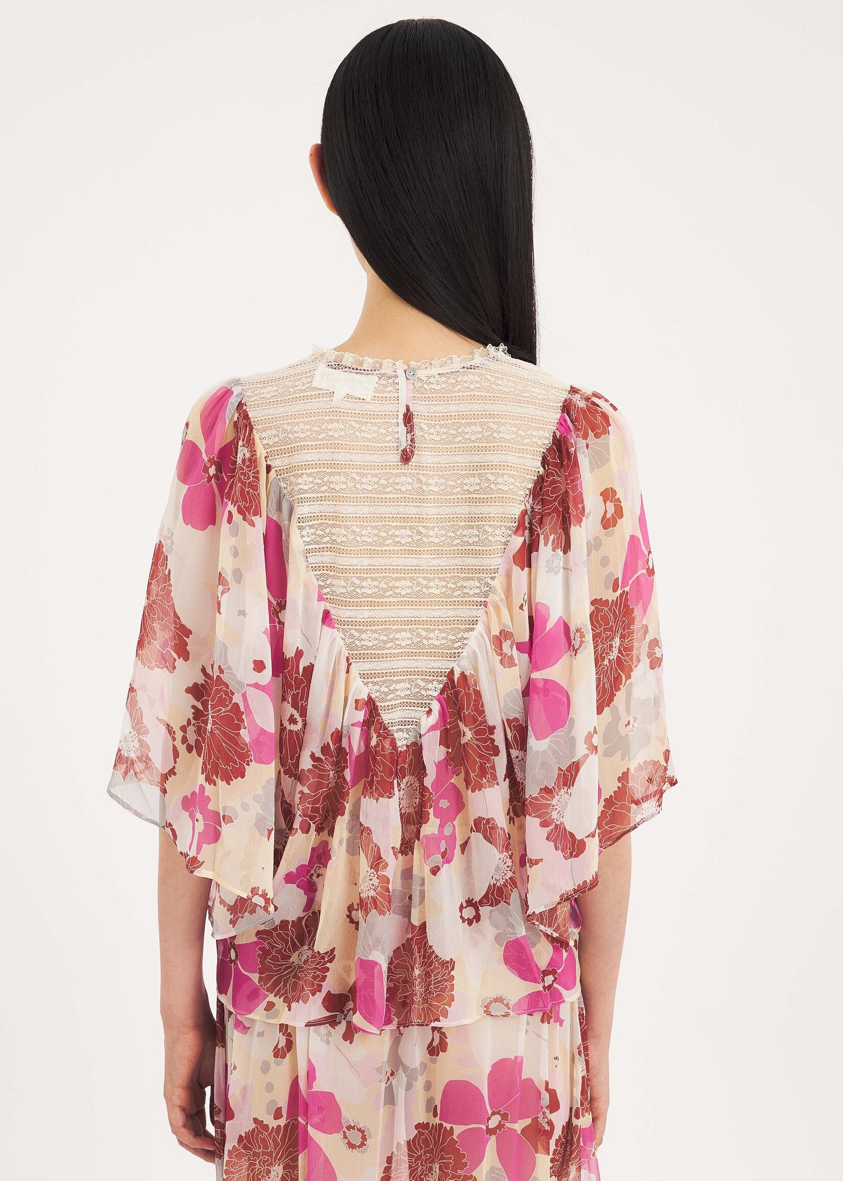 Antik Batik Flowi T-Shirt - Pink