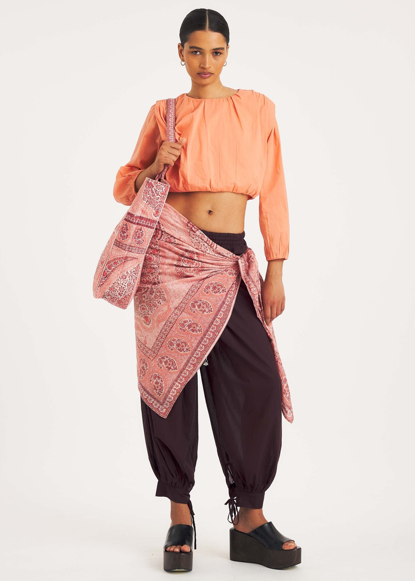 Antik Batik Fruti Sarouel - Burgundy