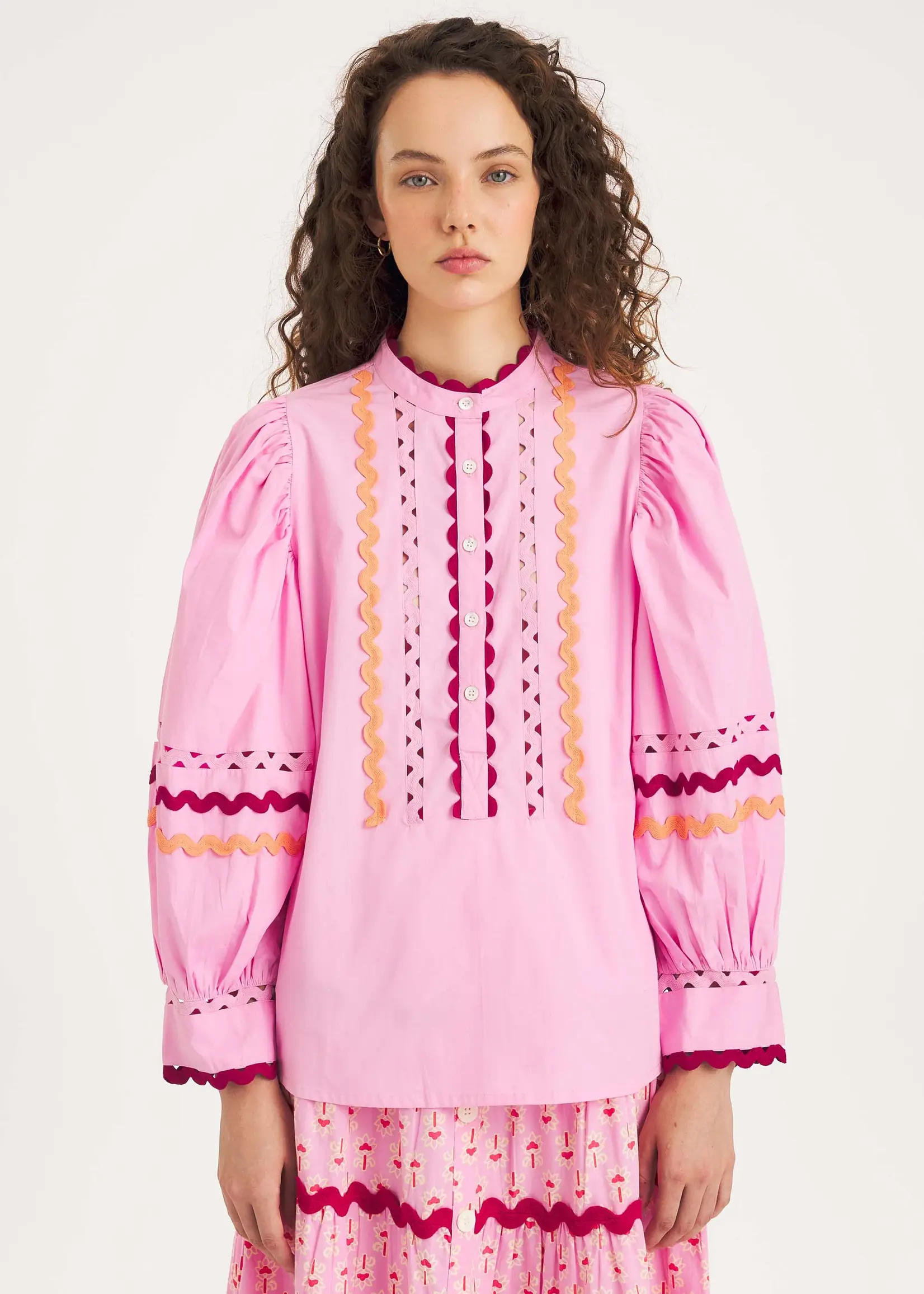 Antik Batik Rita Blouse - Pink