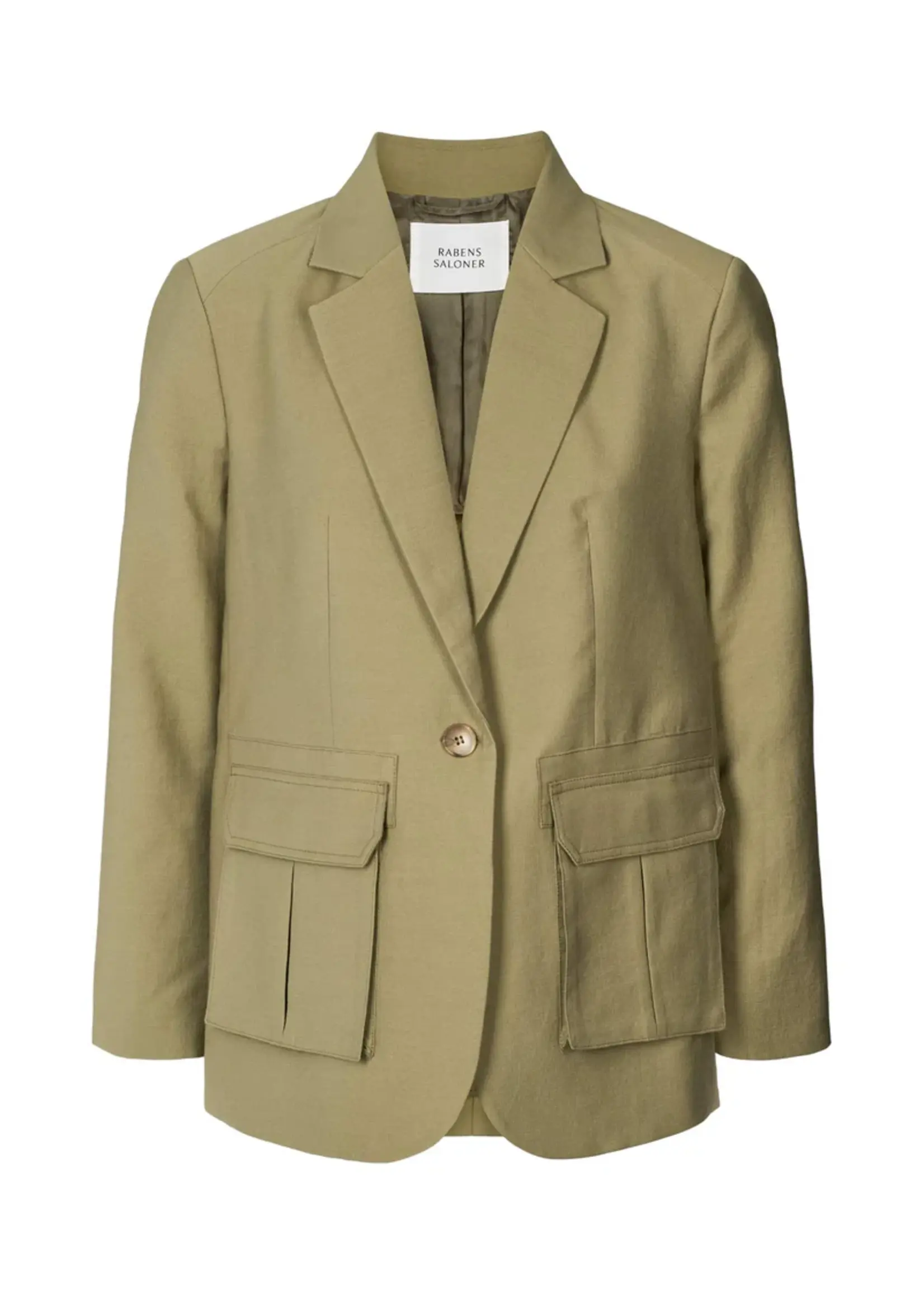 Rabens Saloner SABILA - Soft Tailoring Cargo Jacket - Pale Khaki