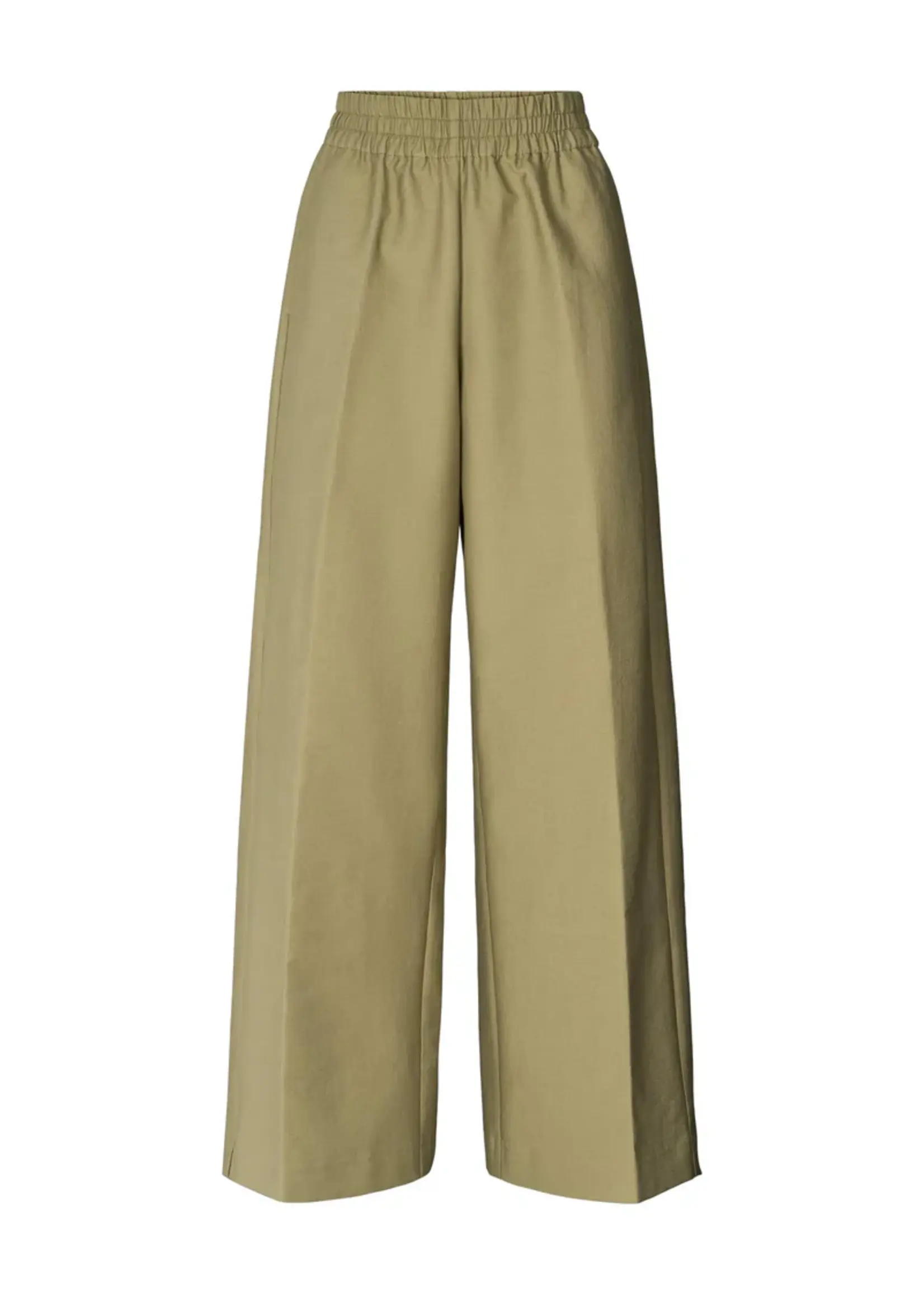 Rabens Saloner EVERDEEN - Soft Tailoring Relaxed Pants - Pale Khaki