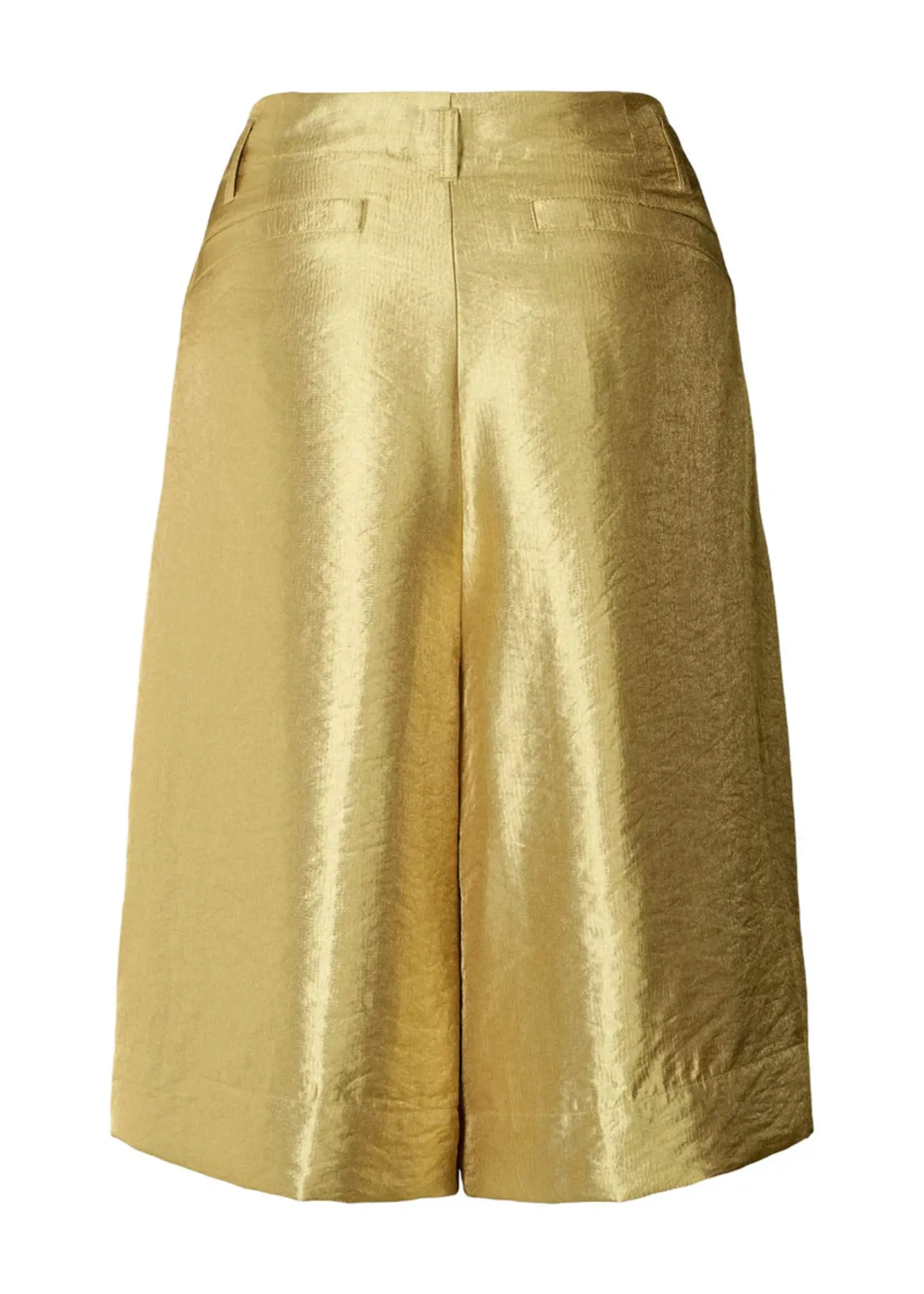 Rabens Saloner FELIZA - Woven Gold Shorts - Gold