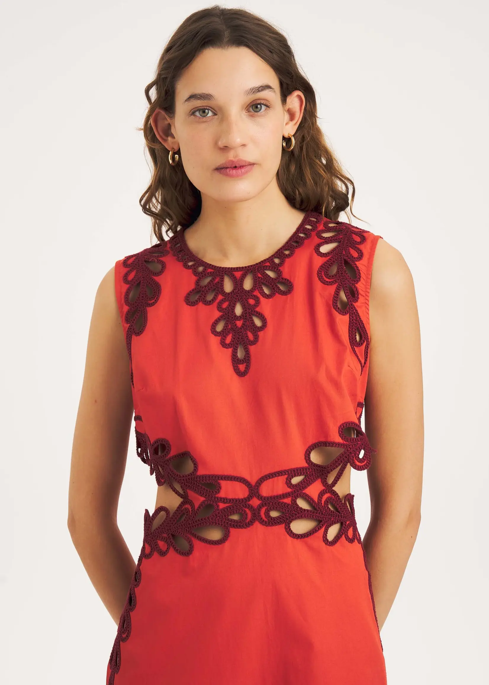 Antik Batik Deva Sun Dress - Rust