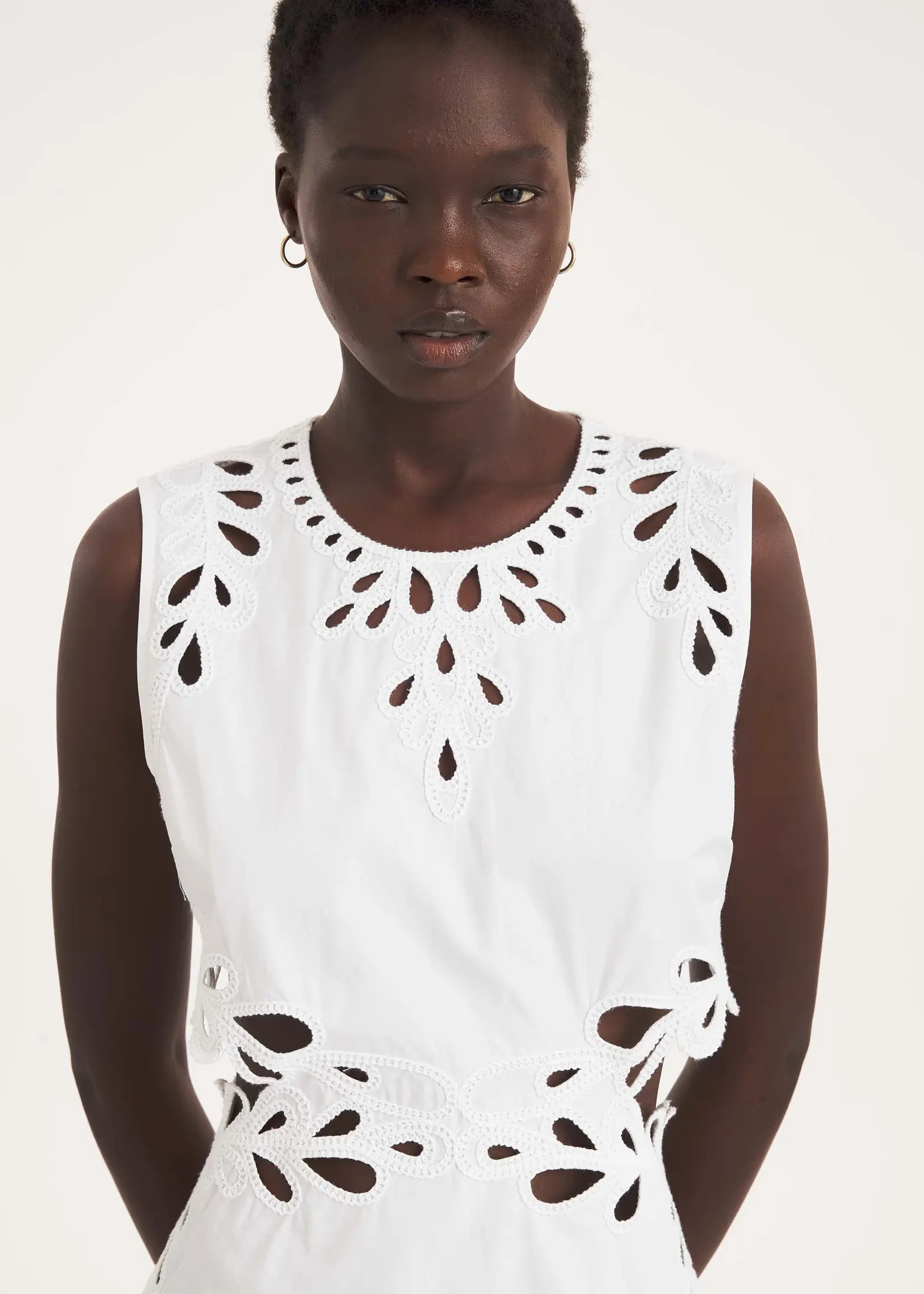 Antik Batik Deva Sun Dress - White