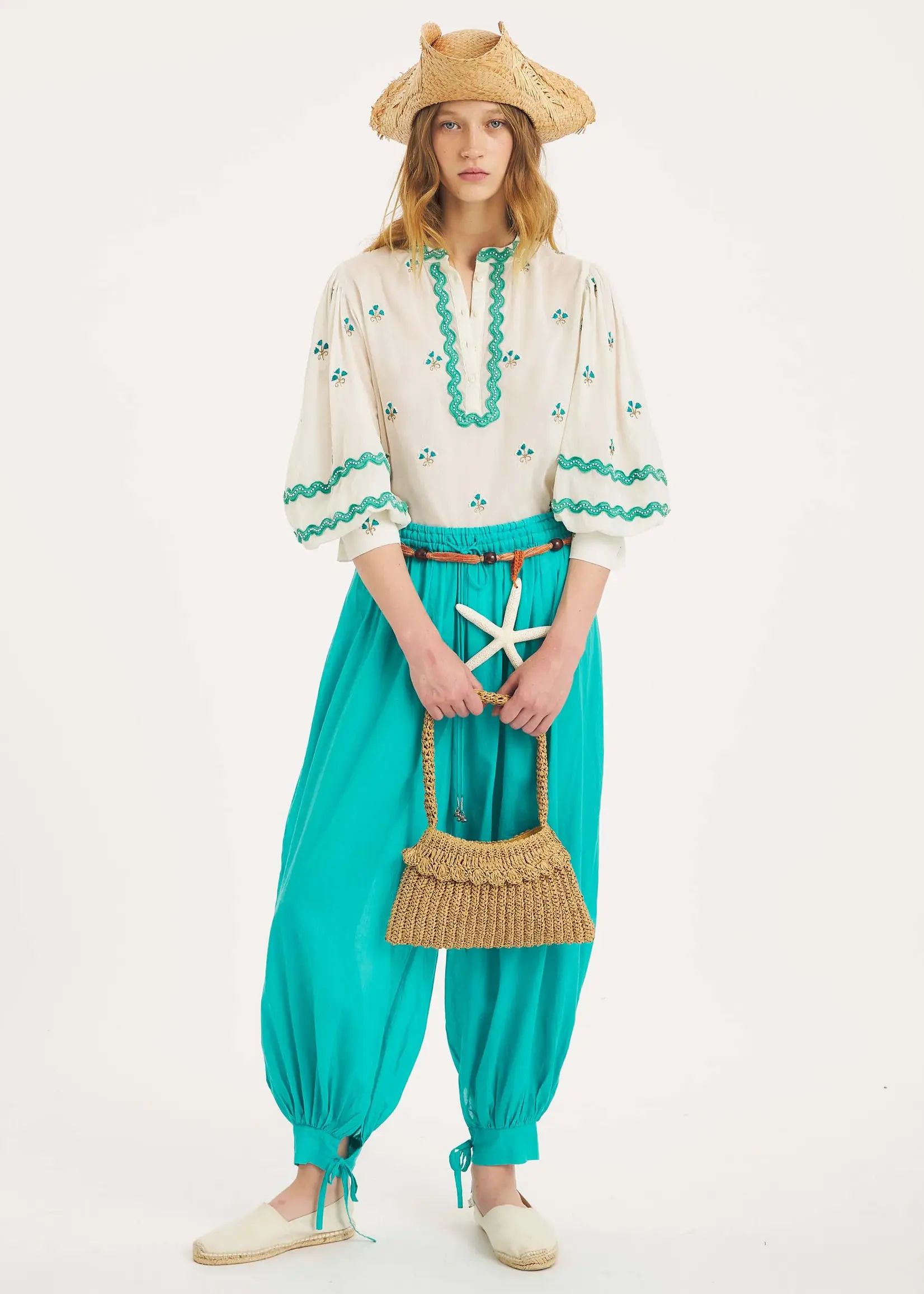 Antik Batik Jeanne Blouse - Cream