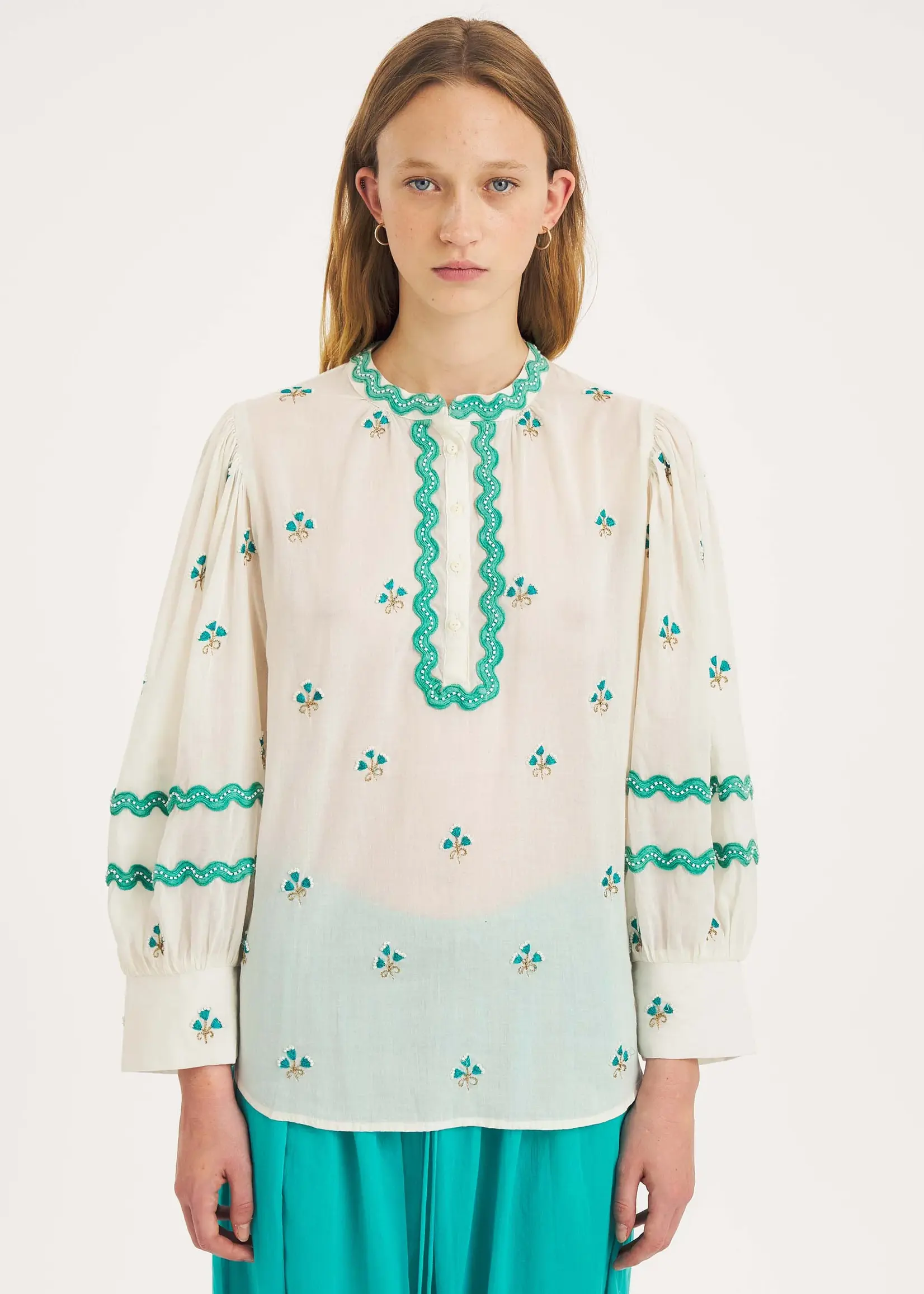 Antik Batik Jeanne Blouse - Cream